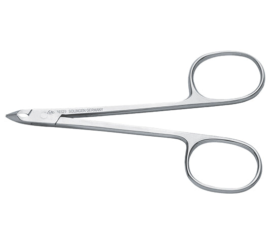 Professional Stainless Steel Erbe Long Eye Cuticle Nipper Scissors - Precise Nail Care Tool for Manicure, Pedicure & Salon Use - Perfect for Grooming, Nail Art & DIY Beauty