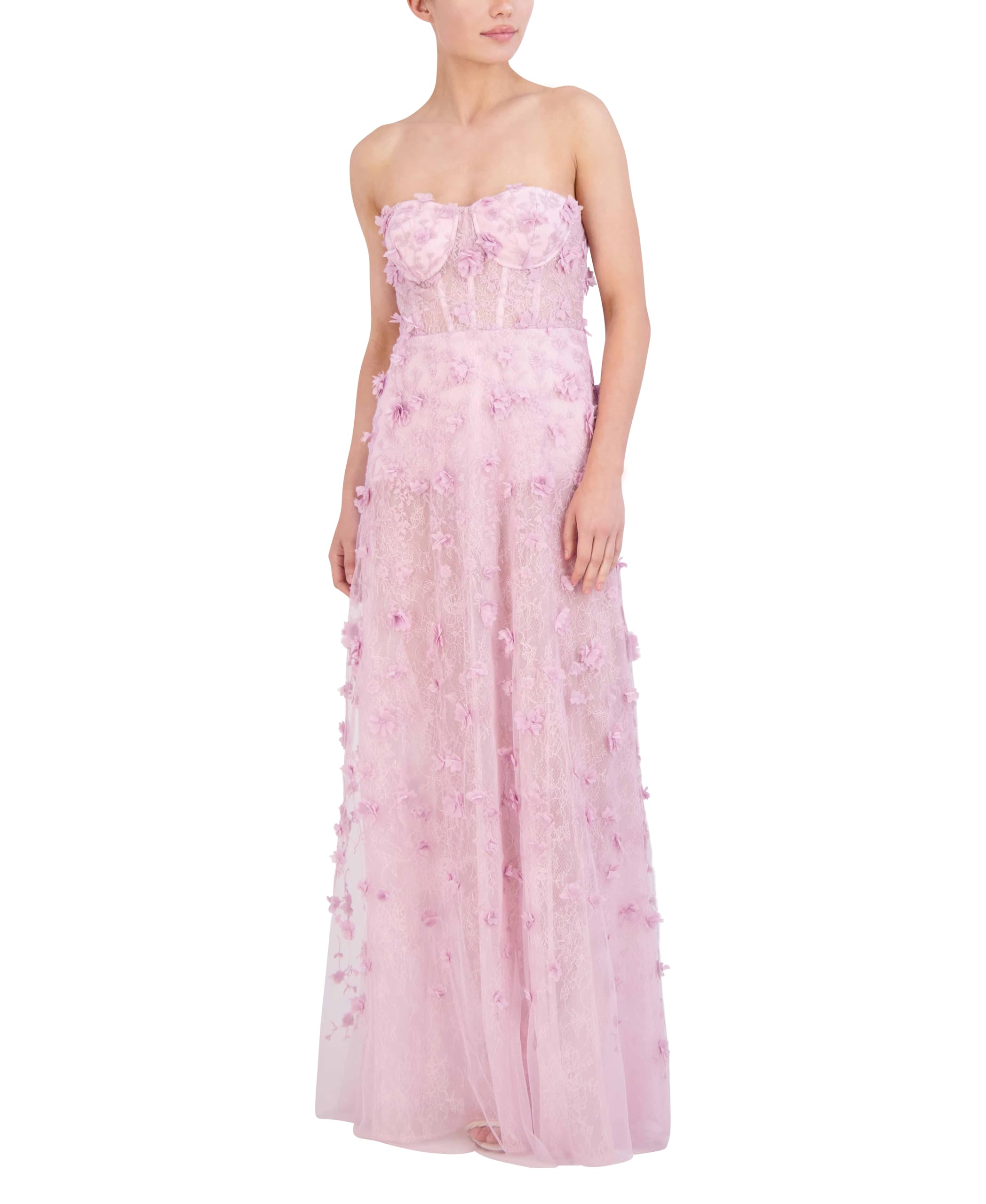 BCBGMAXAZRIA Women's Strapless Sweetheart Neck Evening Maxi Dress - Elegant Formal Gown for Prom, Wedding & Special Occasions
