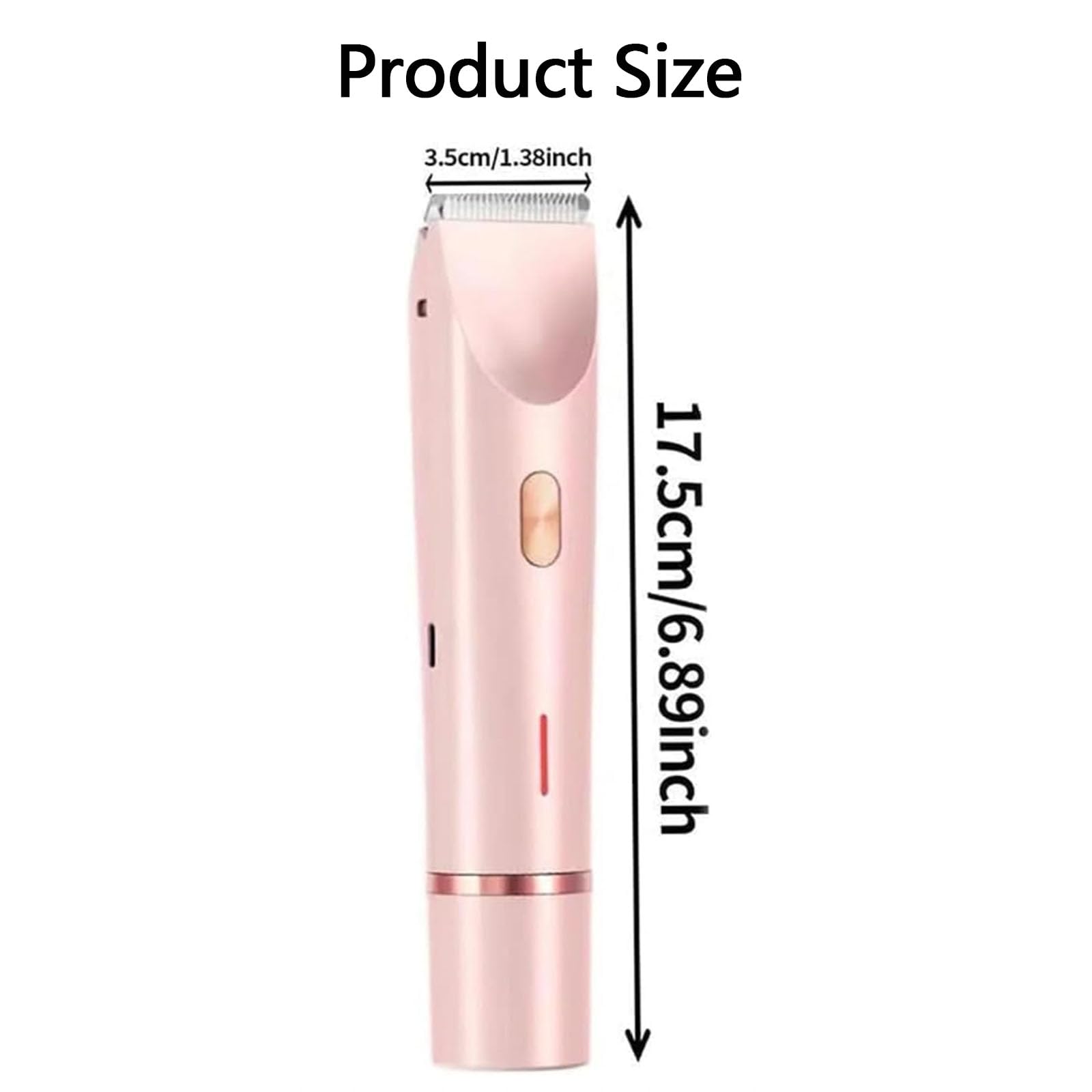 Waterproof Wet & Dry Electric Hair Trimmer & Bikini Shaver for Women - Dual Head 2-in-1 Lady Shaver with Rechargeable Battery - Purple (Ideal for Travel, Gym & Home Use)