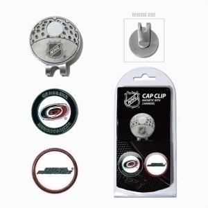 Team Golf NHL Golf Cap Clip with 2 Removable Double-Sided Enamel Magnetic Ball Markers - Easy Hat Attachment for Golfers | Perfect for Golf Course, Driving Range & Sports Fans