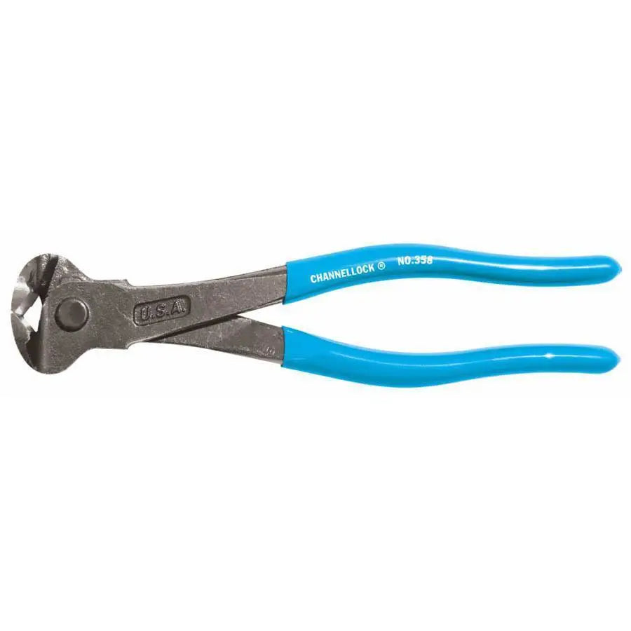 Channellock 8-Inch End Cutting Nipper Pliers - High Carbon Steel Wire Cutters for Electrical Work, DIY Projects, and Crafting