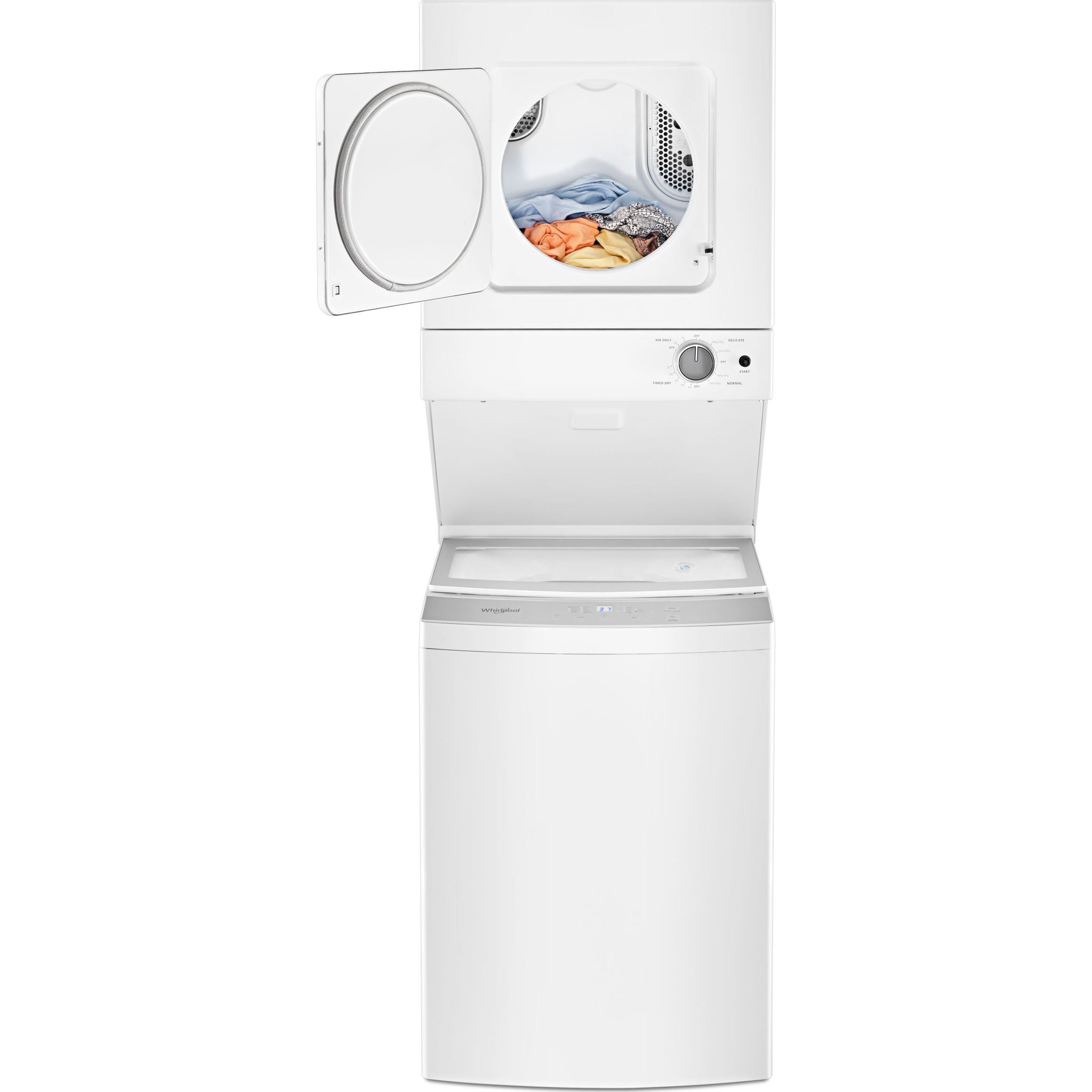 Whirlpool YWET4024HW White Washer Dryer Combo - Compact Laundry Solution for Apartments, RVs & Small Spaces