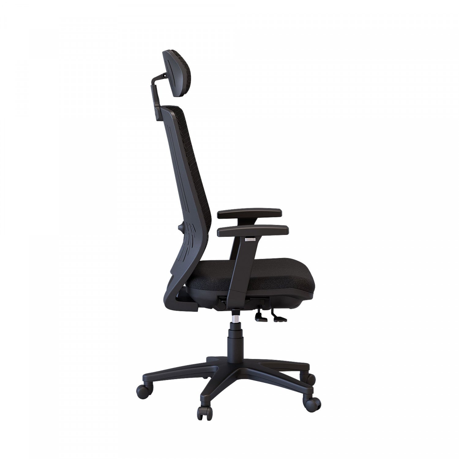 Noah Ergonomic Office Chair - Black - Adjustable Height & Lumbar Support for Home & Office Workspace