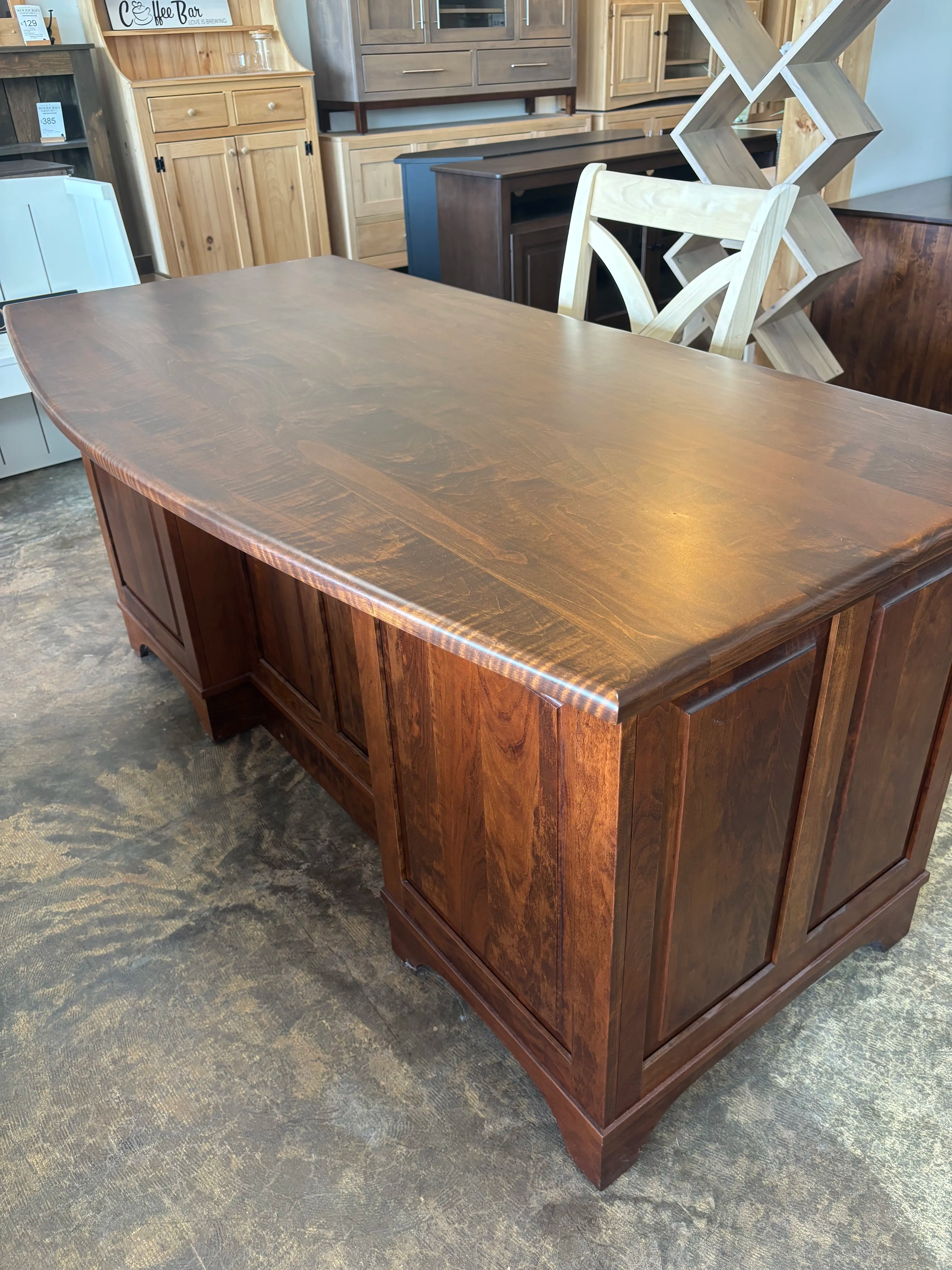 Finley Executive Desk - Modern Office Desk with Storage, Durable & Stylish Workspace Solution for Home & Business Use
