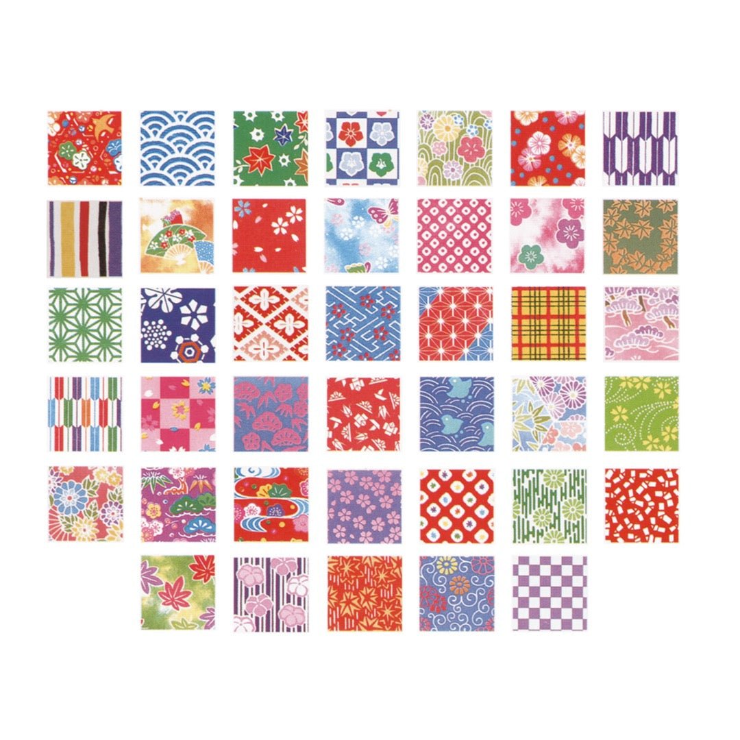 40-Piece Chiyogami Origami Paper Set - Traditional Japanese Washi Patterns - Perfect for Origami, Scrapbooking & DIY Crafts - SHOWA NOTE
