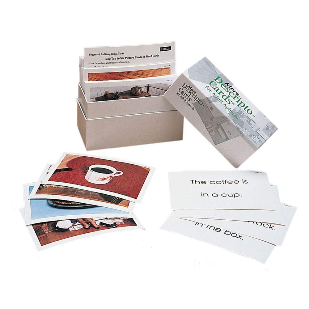 Adult Aphasia Therapy Cards - More Descripto-Cards for Speech Rehabilitation & Language Recovery - Ideal for Home Practice, Clinics & Stroke Recovery Therapy