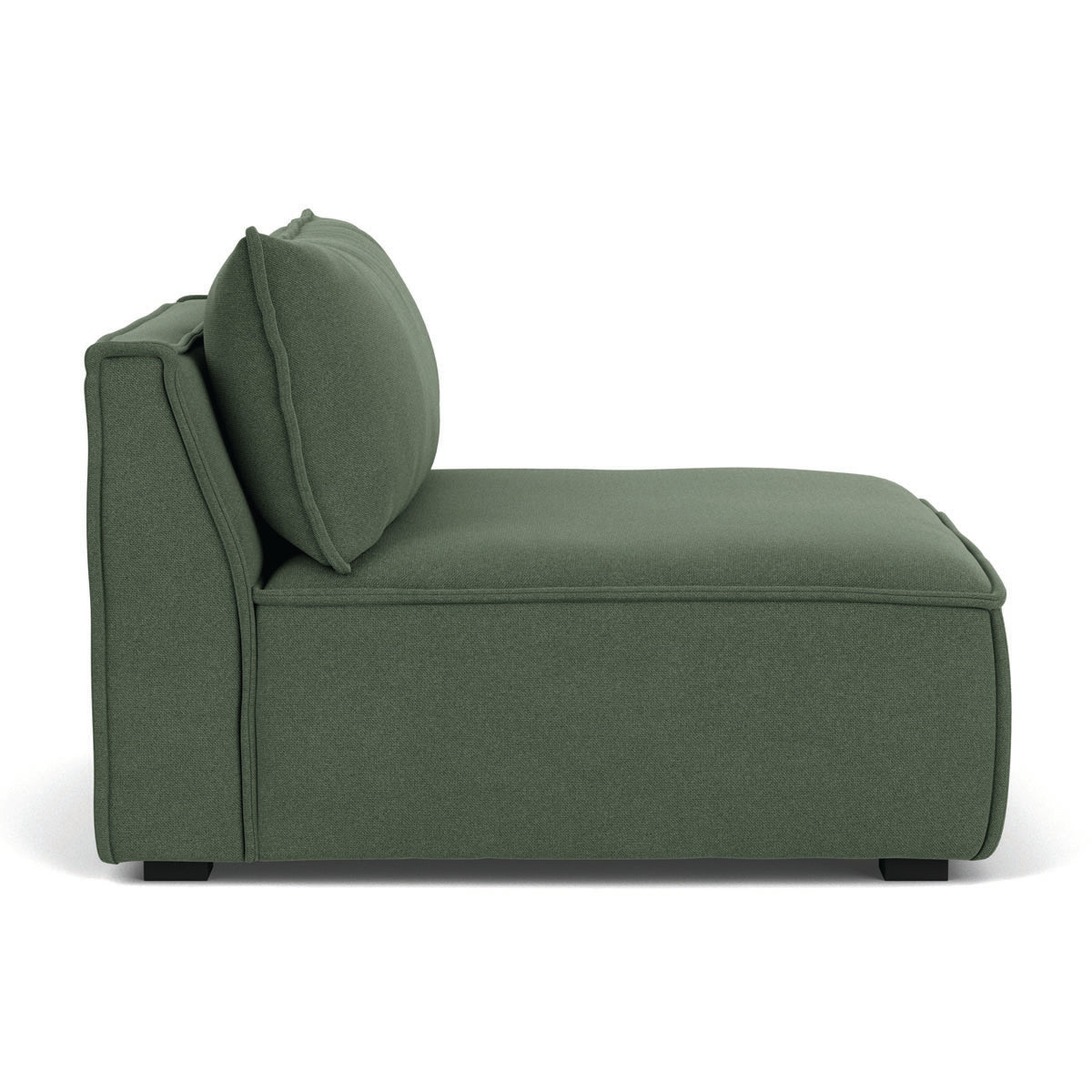 Daphne Fabric Modular 1-Seater Sofa (Armless) - Compact & Stylish for Small Spaces, Apartments, and Living Rooms