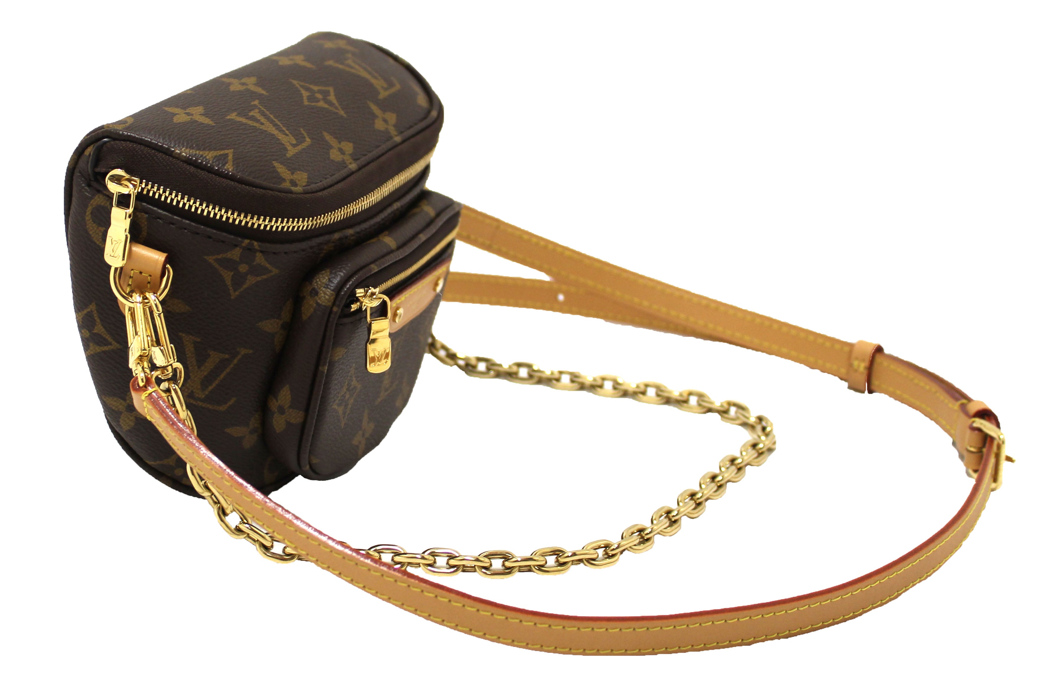 Authentic Louis Vuitton Monogram Mini Bumbag Waist Bag - Luxury Crossbody Fanny Pack for Women, Perfect for Travel, Shopping & Everyday Use
