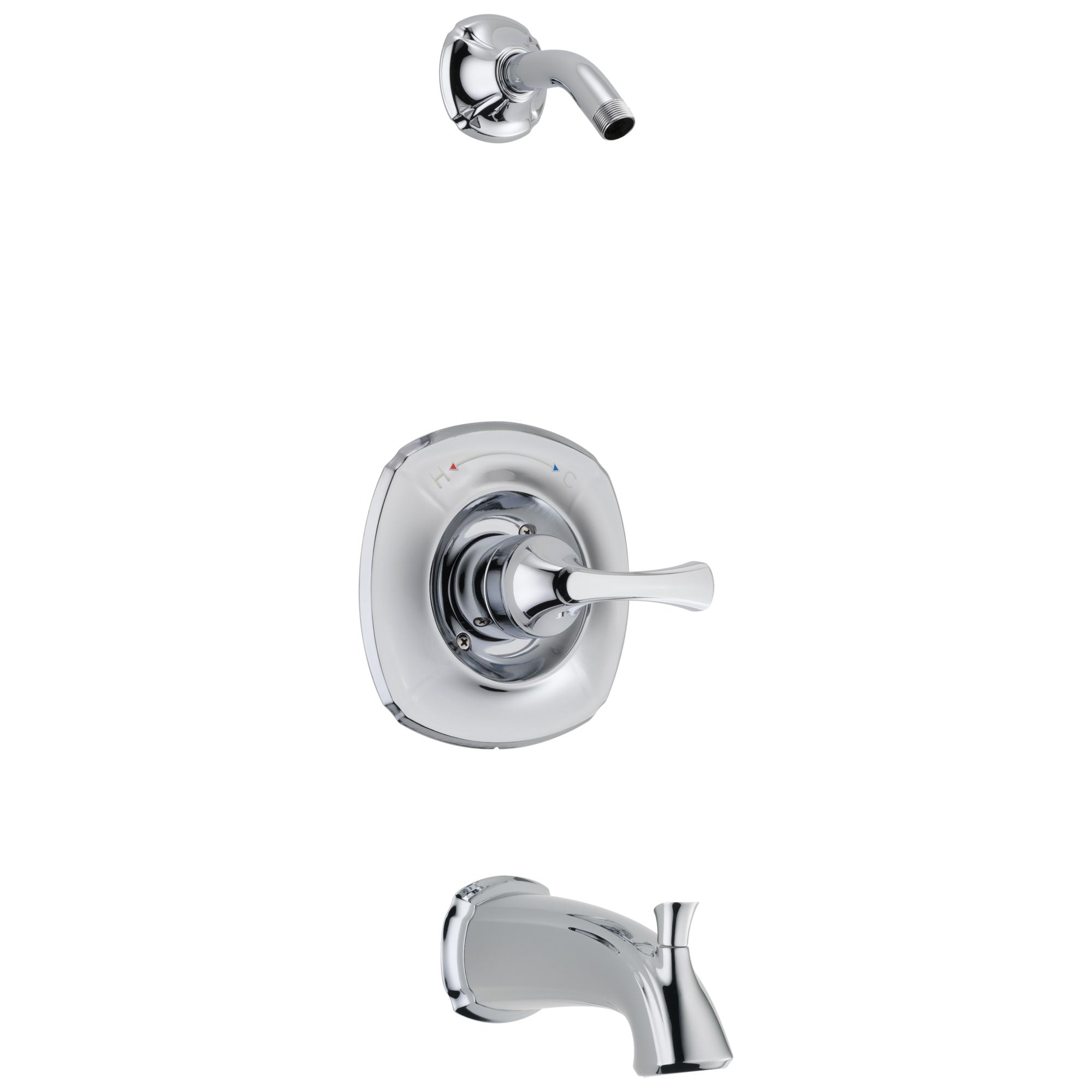 Delta Addison Collection Chrome Finish 14 Series Bath Tub and Shower Faucet Trim Kit (DT14492LHD) - No Showerhead Included, Requires Rough-in Valve | Perfect for Modern Bathroom Renovations & Luxury Home Upgrades
