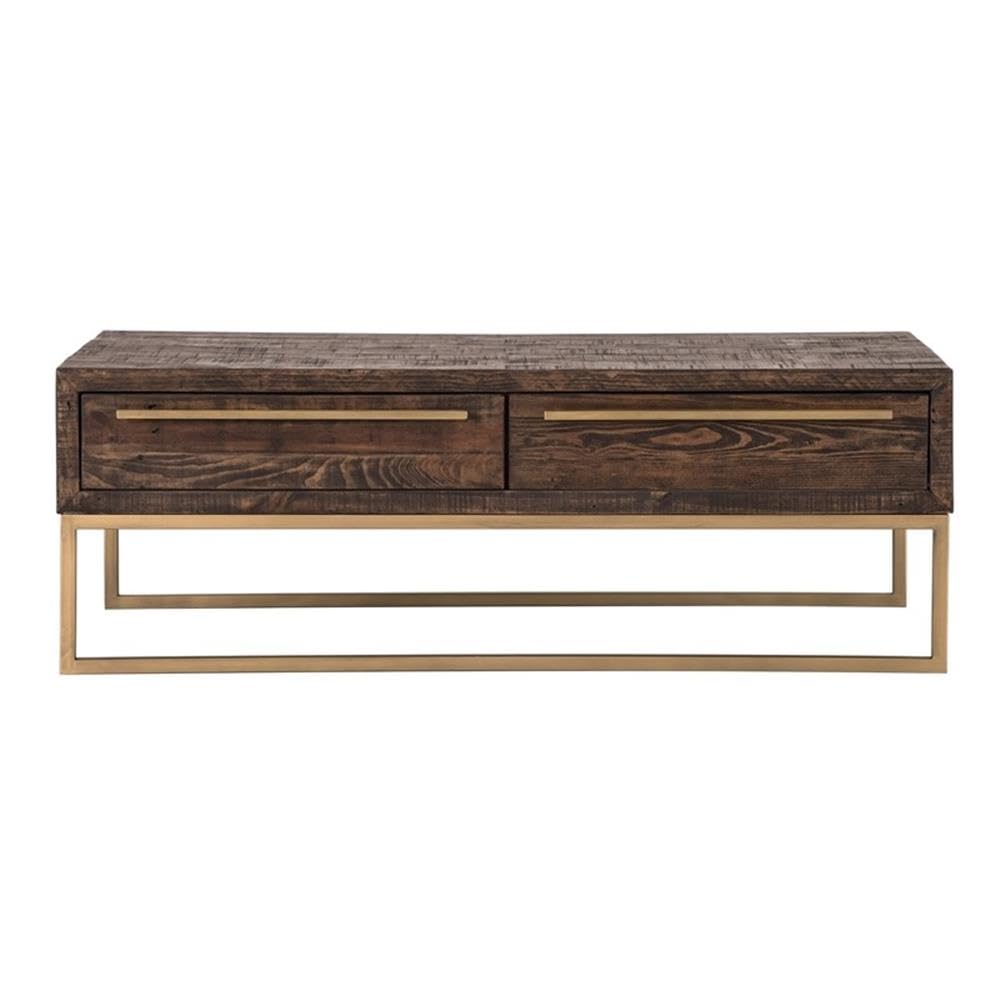 Home Square 2-Piece Living Room Set - Smokey Taupe Lamp Table & Coffee Table | Modern Side Table & Cocktail Table for Living Room, Bedroom, or Office Decor