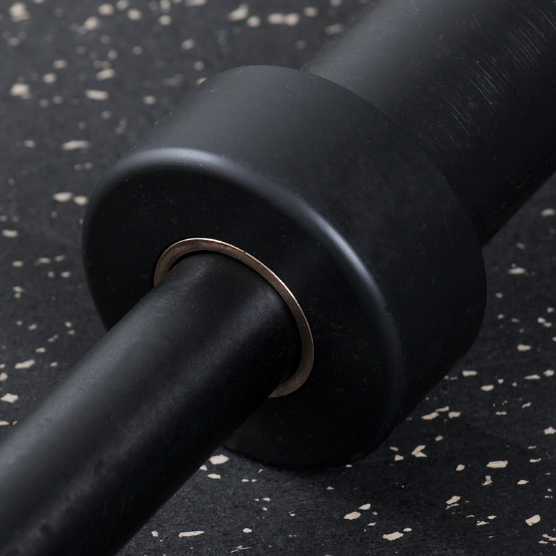 XM Fitness 6Ft Olympic Black Barbell Bar - 45LB Weightlifting Bar for Home Gym, CrossFit & Strength Training