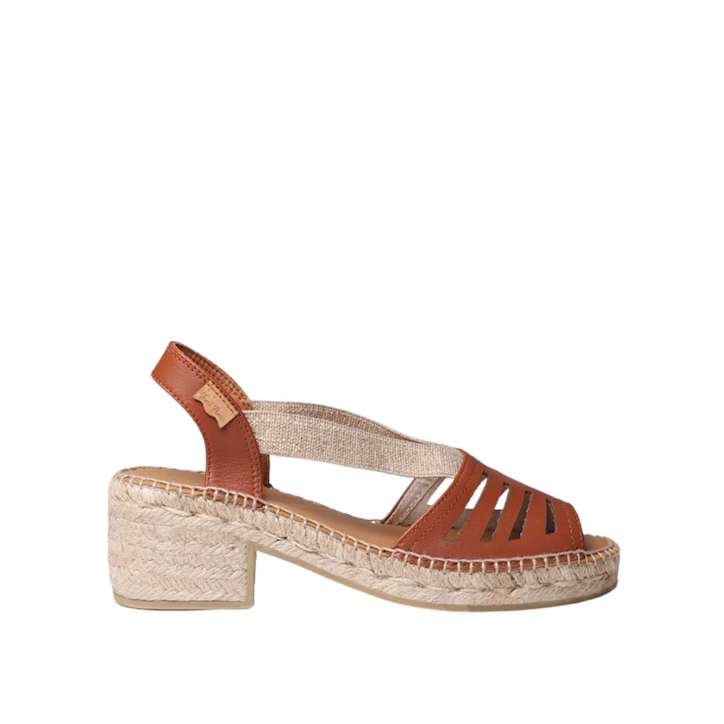Women's Open Toe Leather Espadrille Wedge Sandals with Wide Heel - Comfortable Summer Casual Shoes for Beach, Vacation & Outdoor Wear