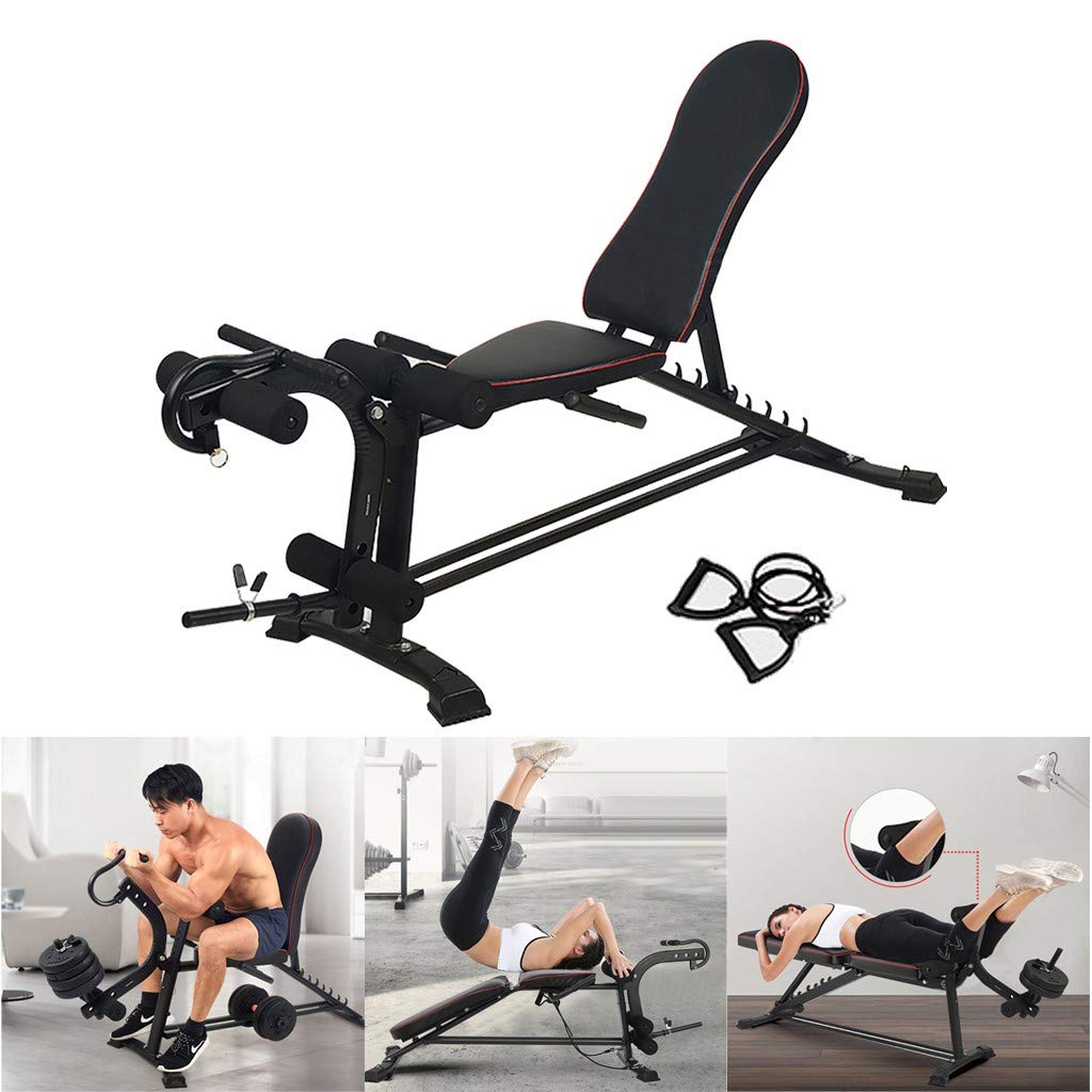 Adjustable Weight Bench for Home Gym - 660LBS Capacity Multifunctional Strength Training Equipment for Sit-Ups, Abs Workout & Flat Fly Press - Perfect for Home Fitness, Strength Training & Full-Body Workouts