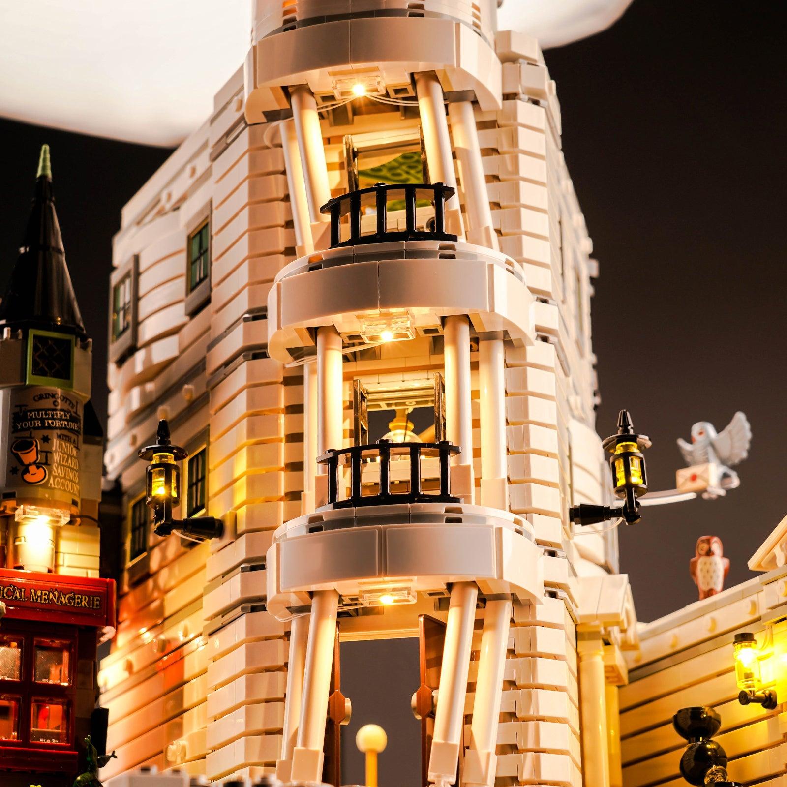 Harry Potter LEGO Gringotts Wizarding Bank Collector's Edition 76417 Building Kit with LED Lights - Complete Lighting Set for Display & Nighttime Play - Perfect for Harry Potter Fans & LEGO Collectors