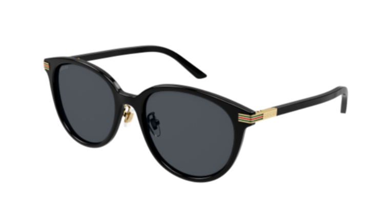 Gucci GG1452SK 001 Black/Grey Cat Eye Sunglasses for Women - Stylish UV Protection Shades for Outdoor, Beach & Driving