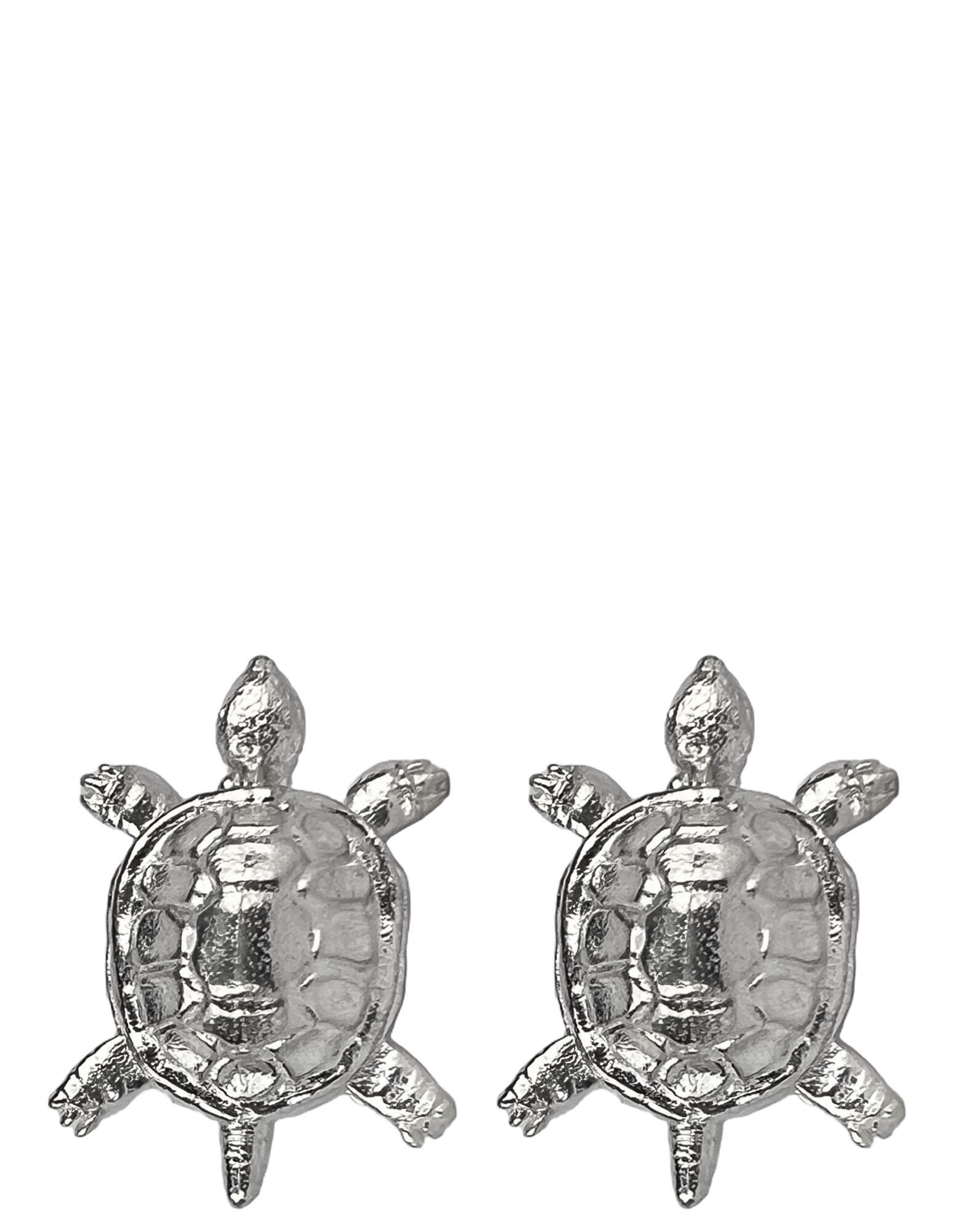 DÉCLIC Sterling Silver Turtle Cufflinks for Men - Elegant Reptile Design Dress Shirt Accessories for Weddings, Business Meetings & Formal Occasions