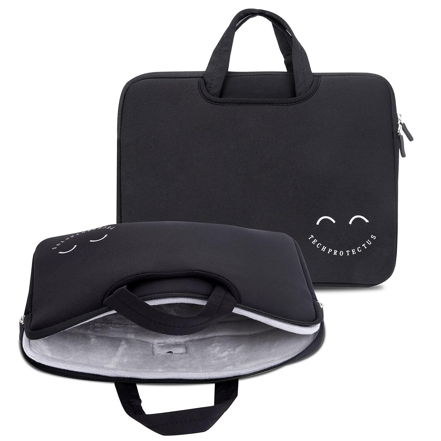 Techprotectus 13-14 Inch Laptop Sleeve Case for MacBook Air Pro, Waterproof Shockproof Protective Cover - Perfect for Travel, Office & School Use (Black)