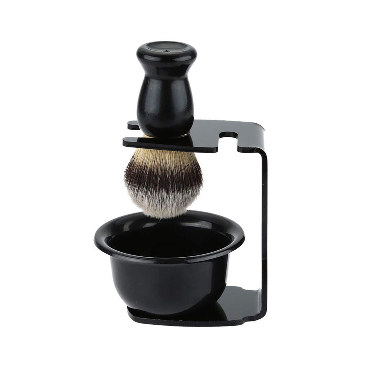 Acrylic Headphone Stand with Beard Shaving Kit - Premium Headset Holder & Shaving Bowl Set for Men | Perfect for Gaming Setup & Grooming Station