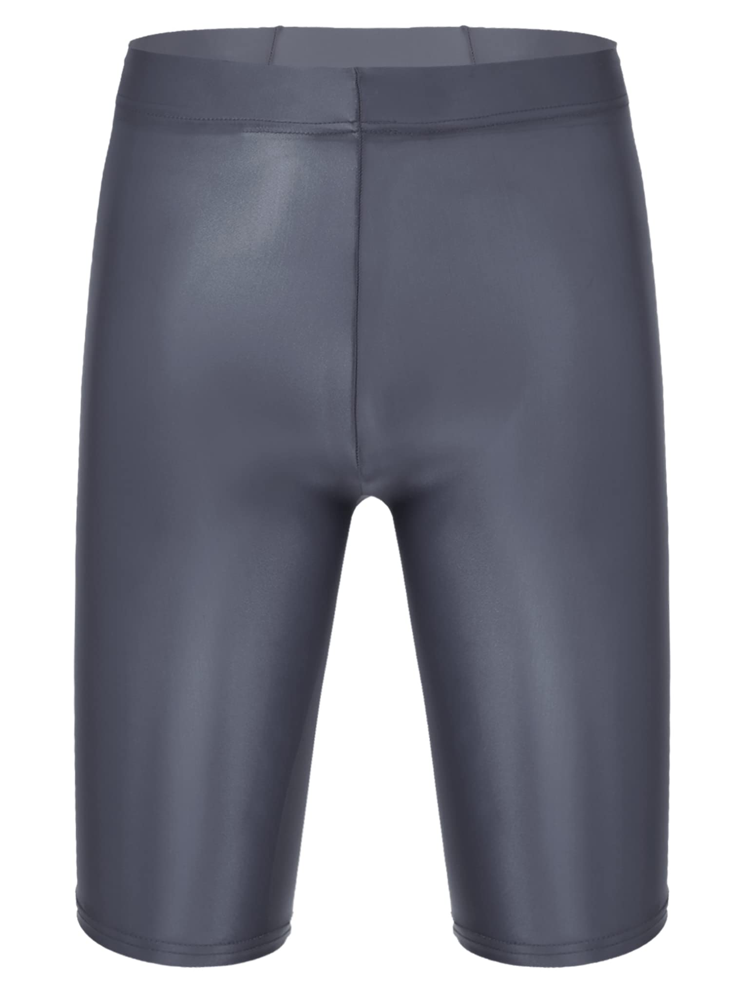 **Men's Shiny Compression Shorts - Quick Dry, Soft & Breathable Sports Tight Shorts for Running, Gym & Swimming**    *(Perfect for Workouts, Training, Yoga & Water Sports - Lightweight & Comfortable Athletic Wear)*
