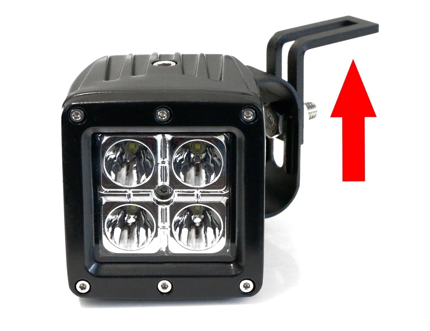 40W LED Pod Lights with Rear Bumper Foot Step Bracket & Wiring Kit - Compatible with 2015+ Chevy Silverado & GMC Sierra Trucks - Perfect for Off-Roading, Camping & Night Driving