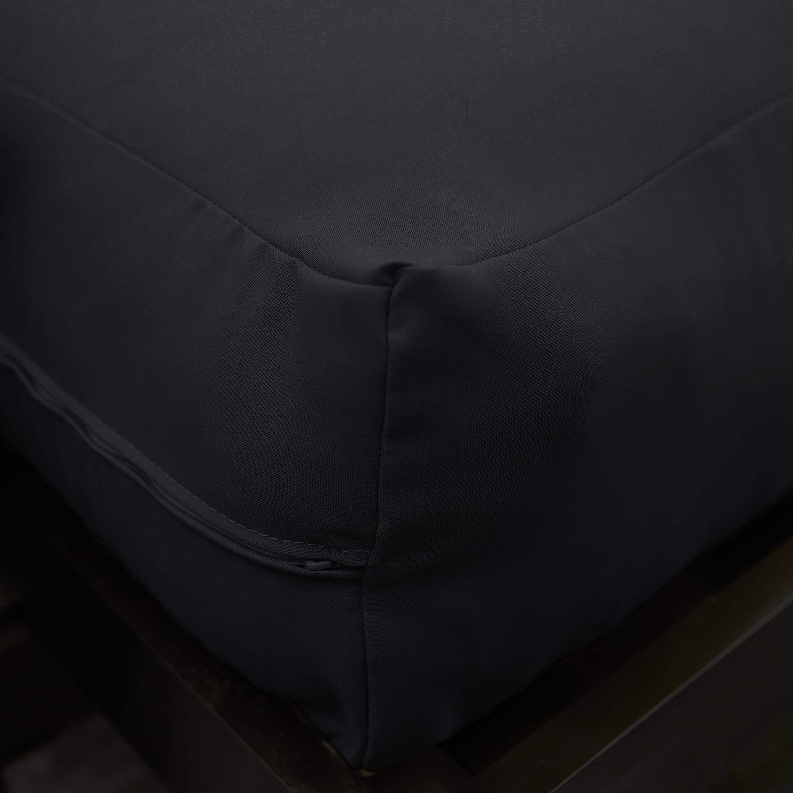 Premium Standard Futon Mattress - Twin Size, Onyx Suede Cover - Comfortable & Durable for Small Spaces - Perfect for Guest Rooms, Dorms, and Studio Apartments