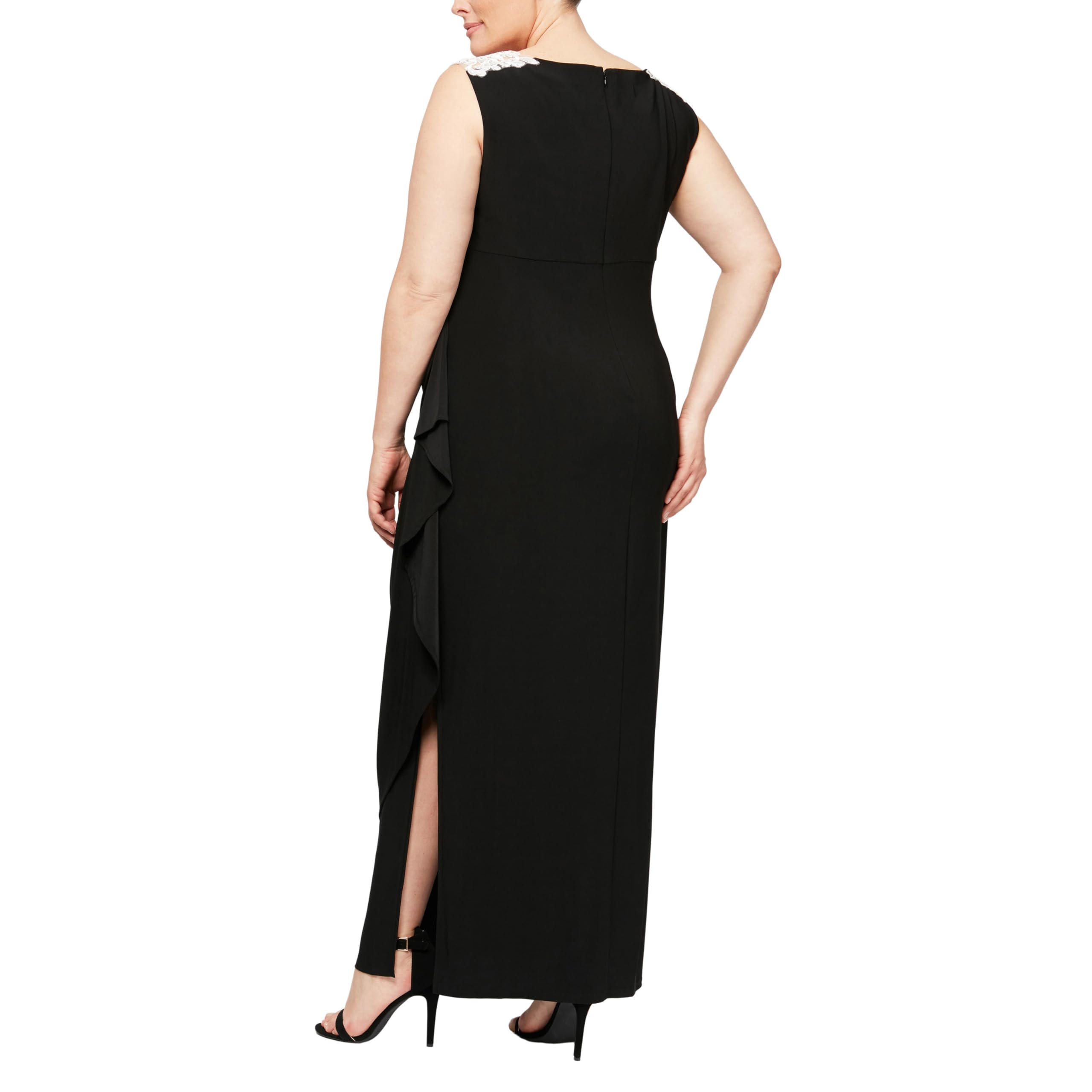 Alex Evenings Plus Size Women's Fit and Flare Embroidered Dress - Elegant Formal & Party Wear for Special Occasions