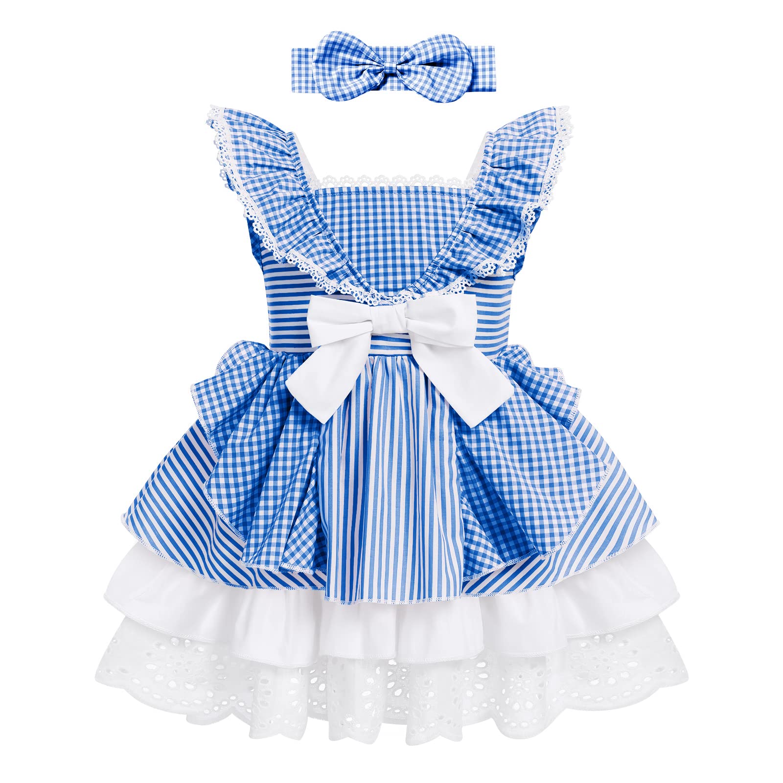 ODASDO Baby Girl Dress - Flower Petals Rainbow Tulle Tutu Princess Dress for Birthday Party, Pageant, Evening Wedding | Perfect for Special Occasions & Photo Shoots