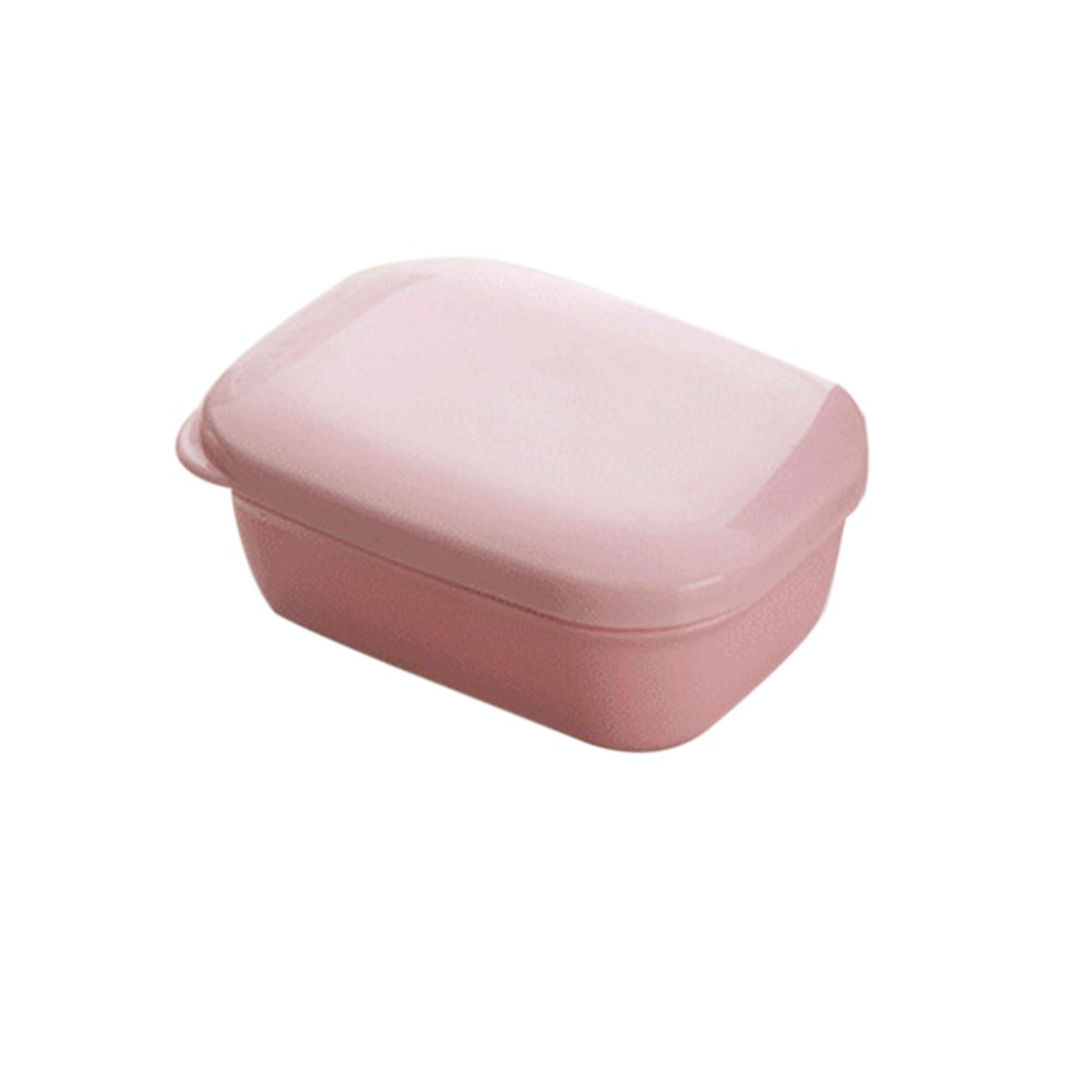 Cabilock Soap Dish Holder with Drainage - Portable Soap Box Container for Bathroom, Kitchen, Travel, Camping & Gym - Pink Home & Outdoor Organizer