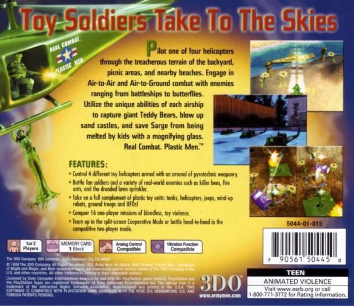 Army Men: Air Attack - Military Toy Soldiers for Kids | Battle Action Playset | Perfect for War Games, Collecting & Outdoor Play