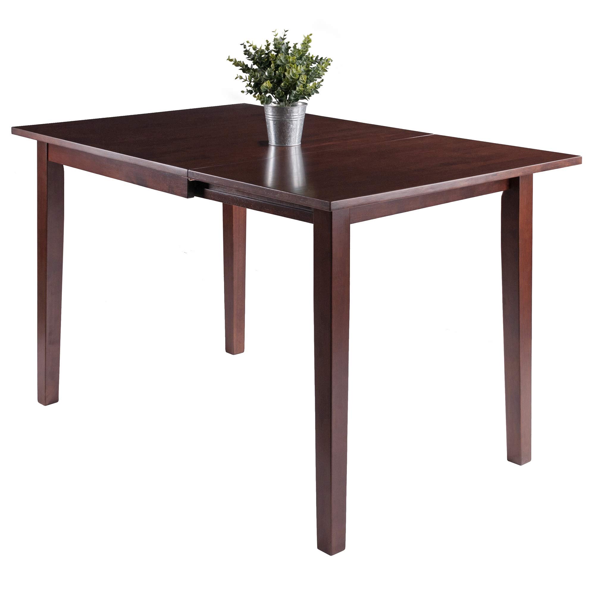 Ergode Perrone Drop Leaf Dining Table - Solid Walnut Wood, Space-Saving Extendable Table for Small Spaces, Perfect for Apartments, Breakfast Nooks & Cozy Dining Rooms