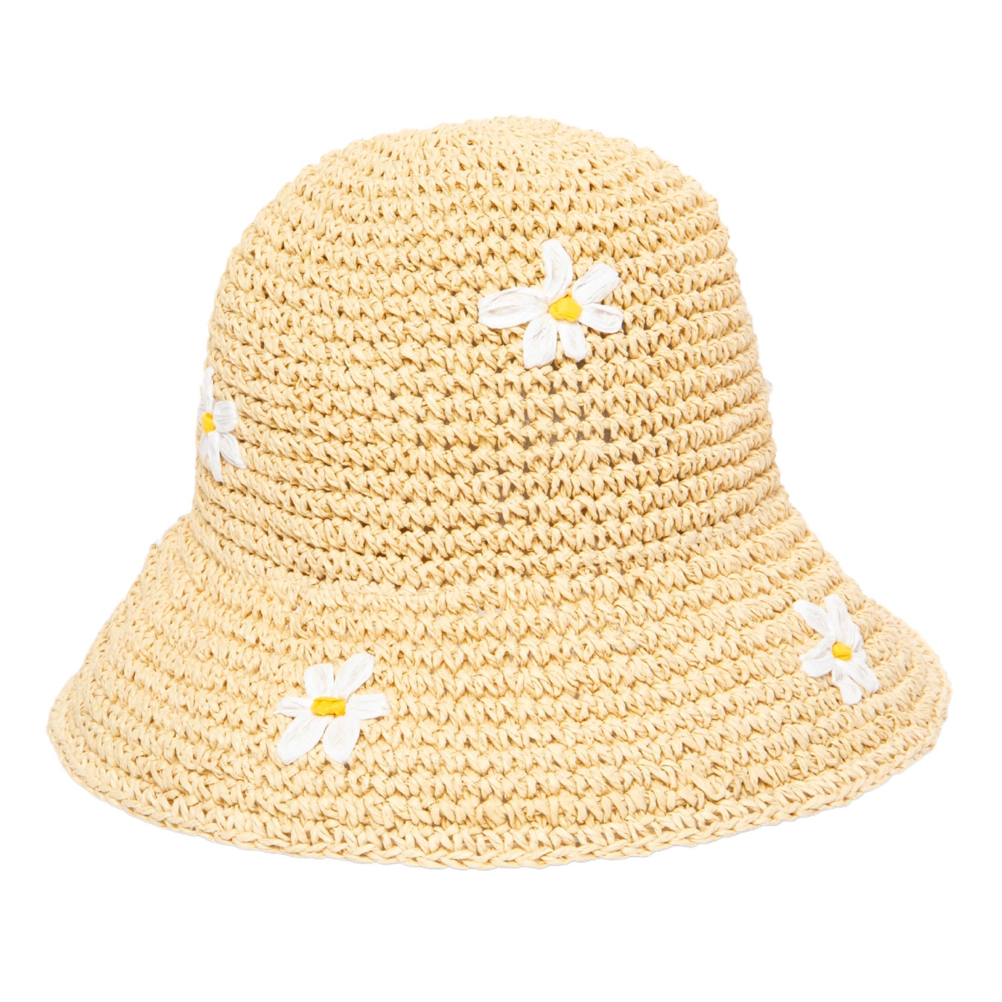 Stylish Mommy and Me Crochet Bucket Hats with Elegant Embroidery - Perfect for Beach Outings, Family Photos, and Summer Fashion