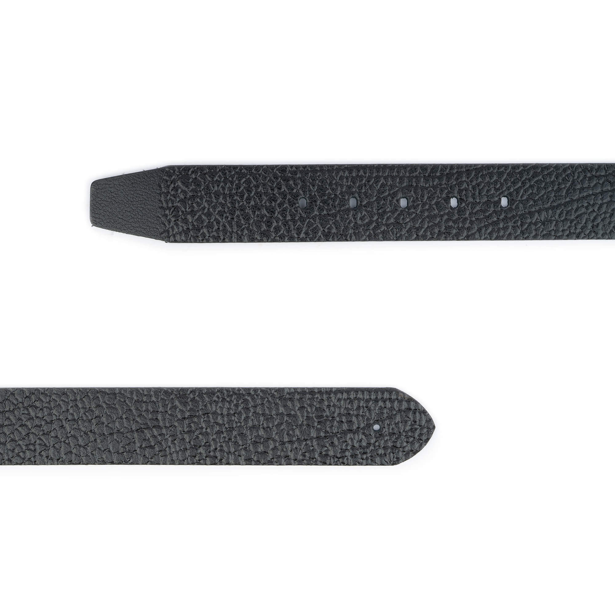 Men's Black Pebble Calf Leather Belt Strap - Replacement for Ferragamo Buckle | Perfect for Business, Casual & Formal Wear