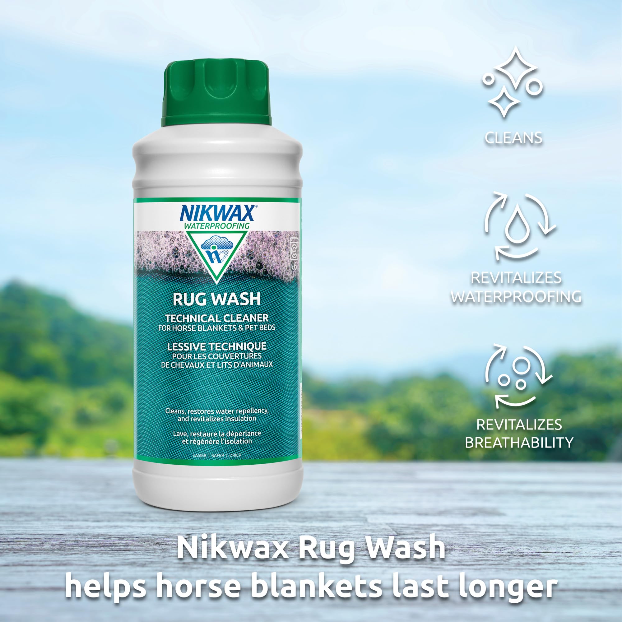 Nikwax Rug Wash 5L - Heavy-Duty Carpet & Rug Cleaner for Deep Cleaning - Ideal for Home, Office, and Pet Areas - Removes Stains & Odors Effectively - Perfect for High-Traffic Areas and Seasonal Deep Cleaning