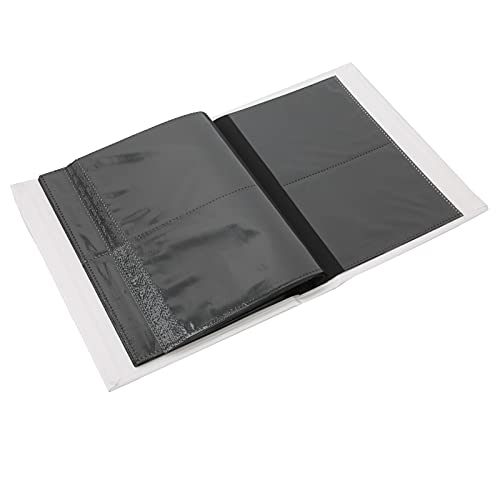Premium Nail Sticker Collection - 50 Pcs Kraft Paper Storage Album for Nail Art Stickers, Photos & Crafts | Durable Cardboard Organizer for Nail Salons, Home & DIY Projects (White)