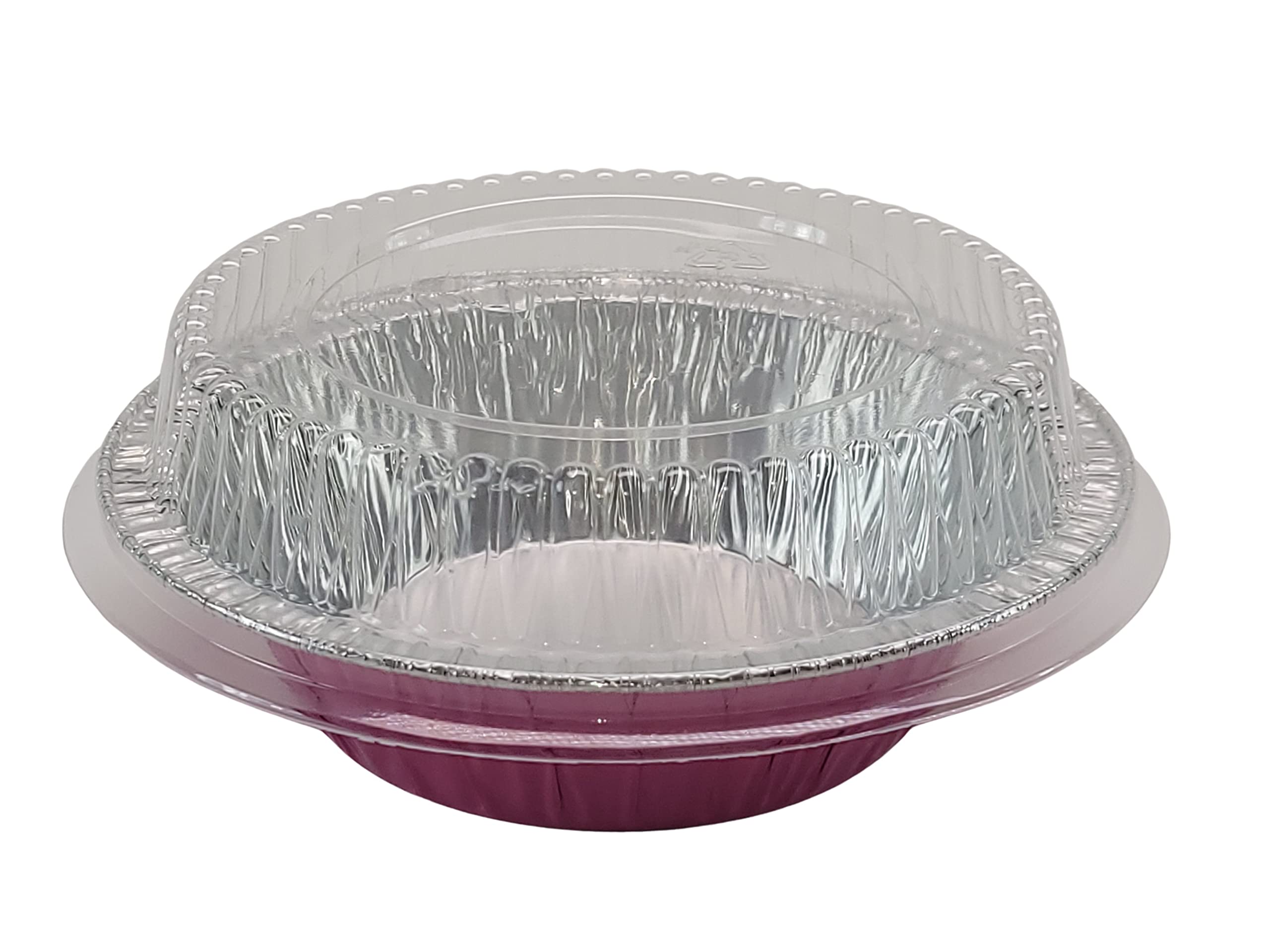 KitchenDance 5 Inch Mini Pie Tins with Lids - Premium Aluminum Pie Pans for Baking Pies, Tarts, Cobblers & Cakes - Reusable & Non-Stick - Perfect for Home Bakers & Professional Chefs (Set of 500, Pink) | Ideal for Holiday Baking, Potlucks & Dessert Parties