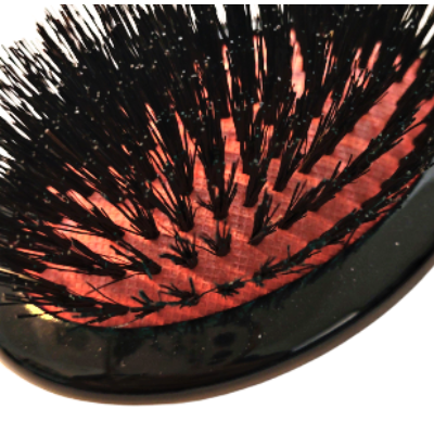 Janeke Pure Bristle Brush - Small Professional Line Hair Brush for Smooth Styling & Detangling - Perfect for Salons, Home Use & Travel