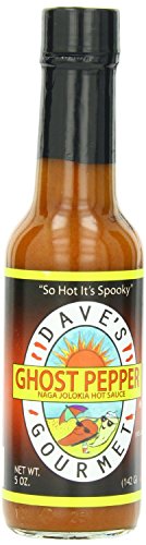 Dave's Gourmet Ghost Pepper Naga Jolokia Hot Sauce - 3 Pack | Extra Spicy Chili Sauce for Tacos, Wings & BBQ | Made with World's Hottest Peppers | Perfect for Cooking, Gifts & Hot Sauce Lovers
