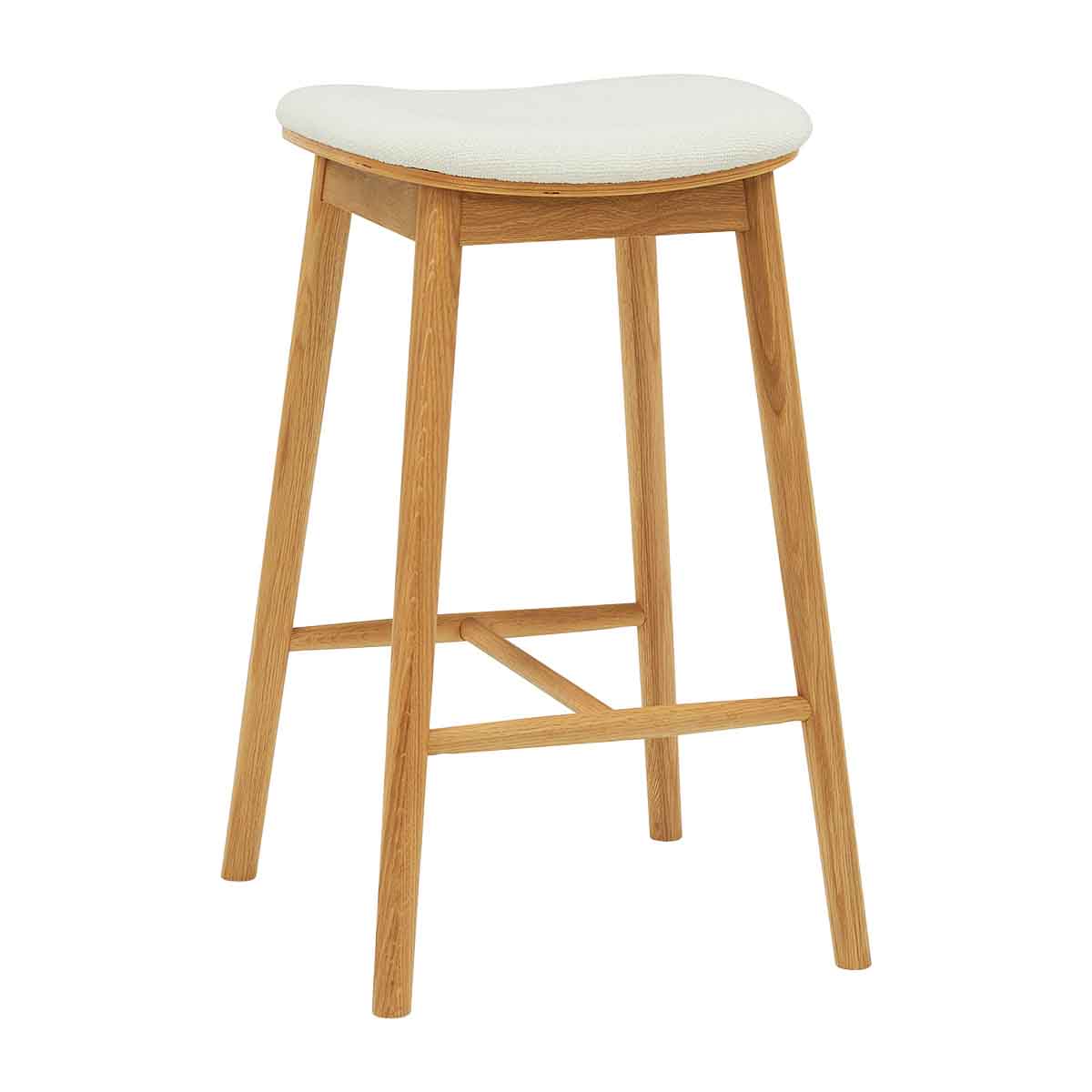 Lando Fabric Backless Bar Stool - Modern Kitchen Island & Counter Height Stool for Dining & Home Decor - Perfect for Small Spaces, Breakfast Nooks & Bars
