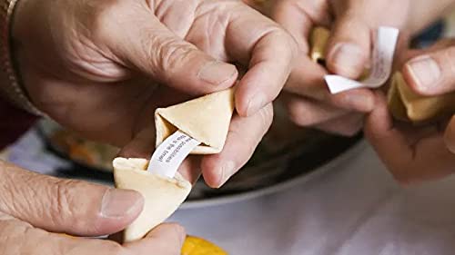 Shop&Save Fresh Crispy Individually Wrapped Fortune Cookies - 100 Pack Citrus Flavor | Perfect for Snacks, Lunch Boxes, Picnics, Birthdays, Graduations & Parties | Great for Office Treats, Wedding Favors & Asian-Themed Events
