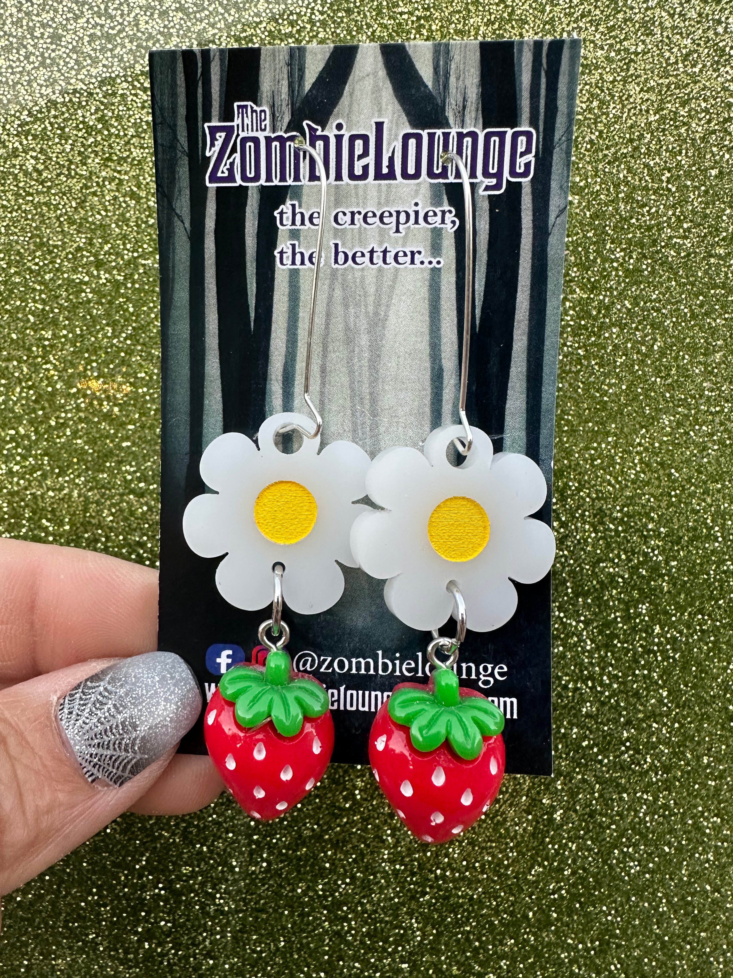 Strawberry Earrings for Women - Cute Dainty Fruit Stud Earrings - Perfect for Summer, Valentine's Day & Everyday Wear