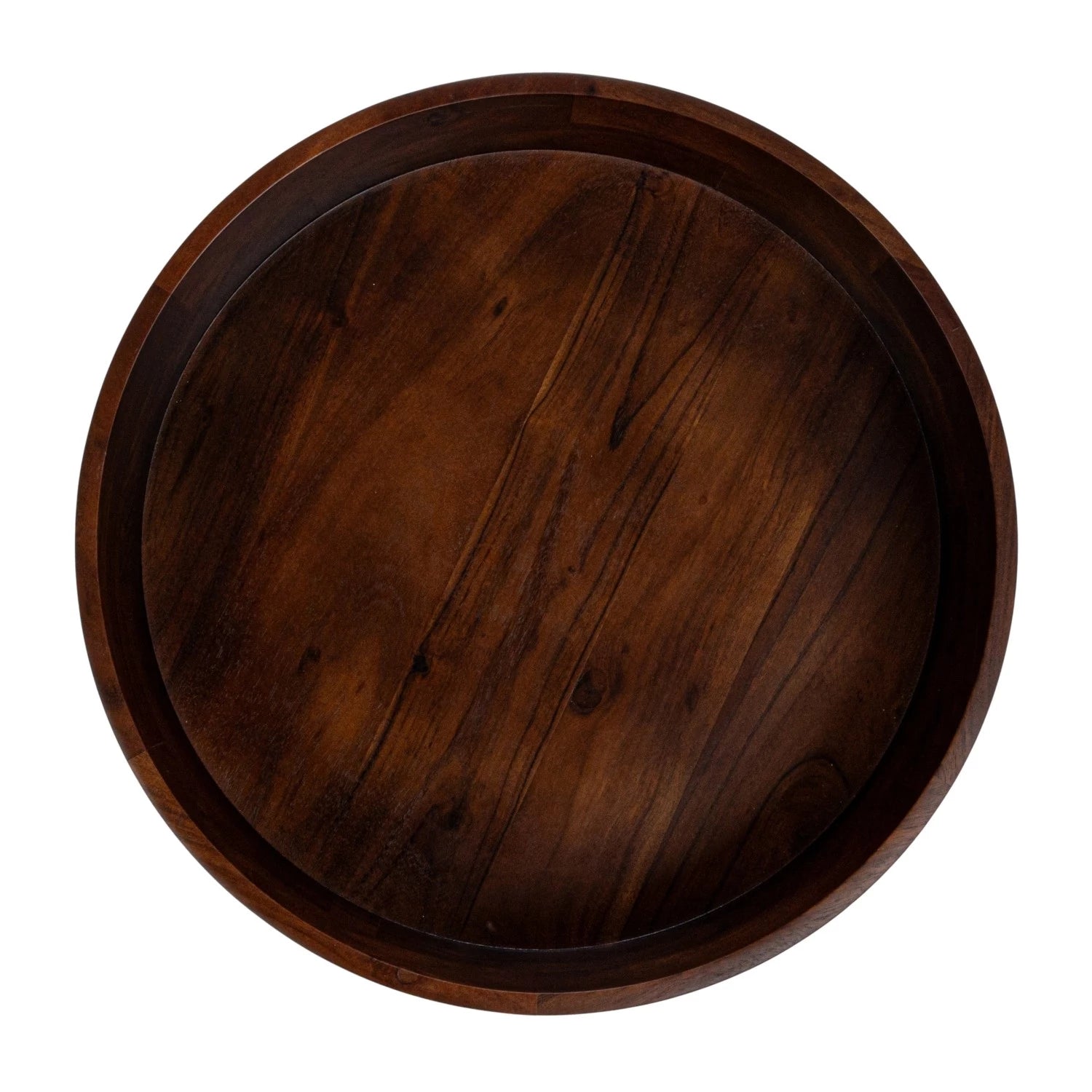Handcrafted Acacia Wood Serving Bowl - Natural, Durable & Eco-Friendly for Salads, Fruits, Snacks & Entertaining