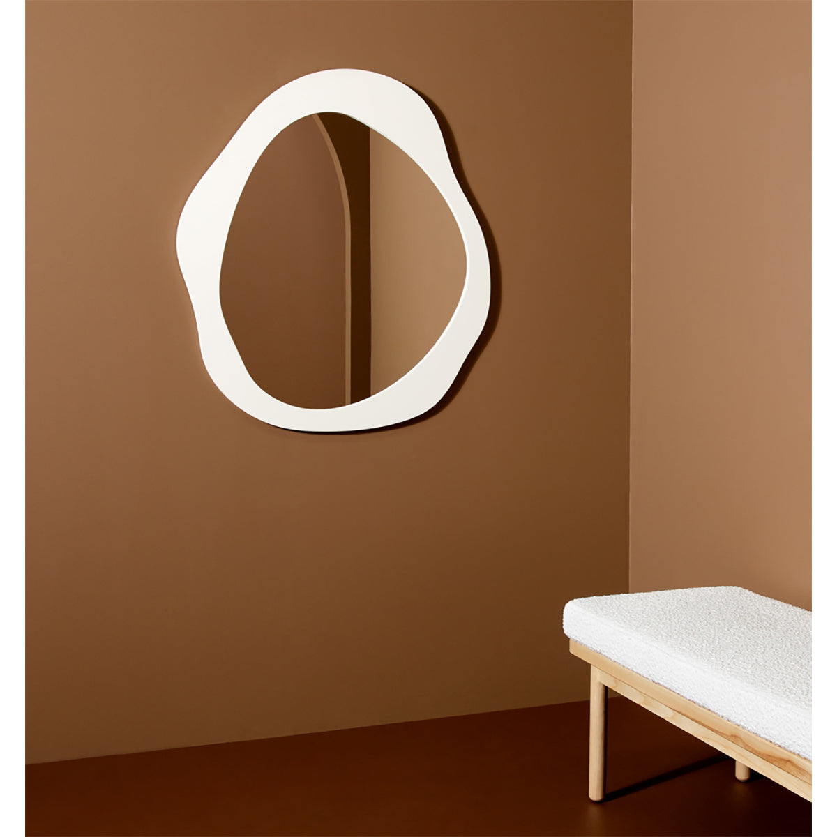 Aura Mirror (85 x 95cm) - Full Length Wall Mirror with Modern Design for Home Decor, Bedroom, Living Room & Entryway