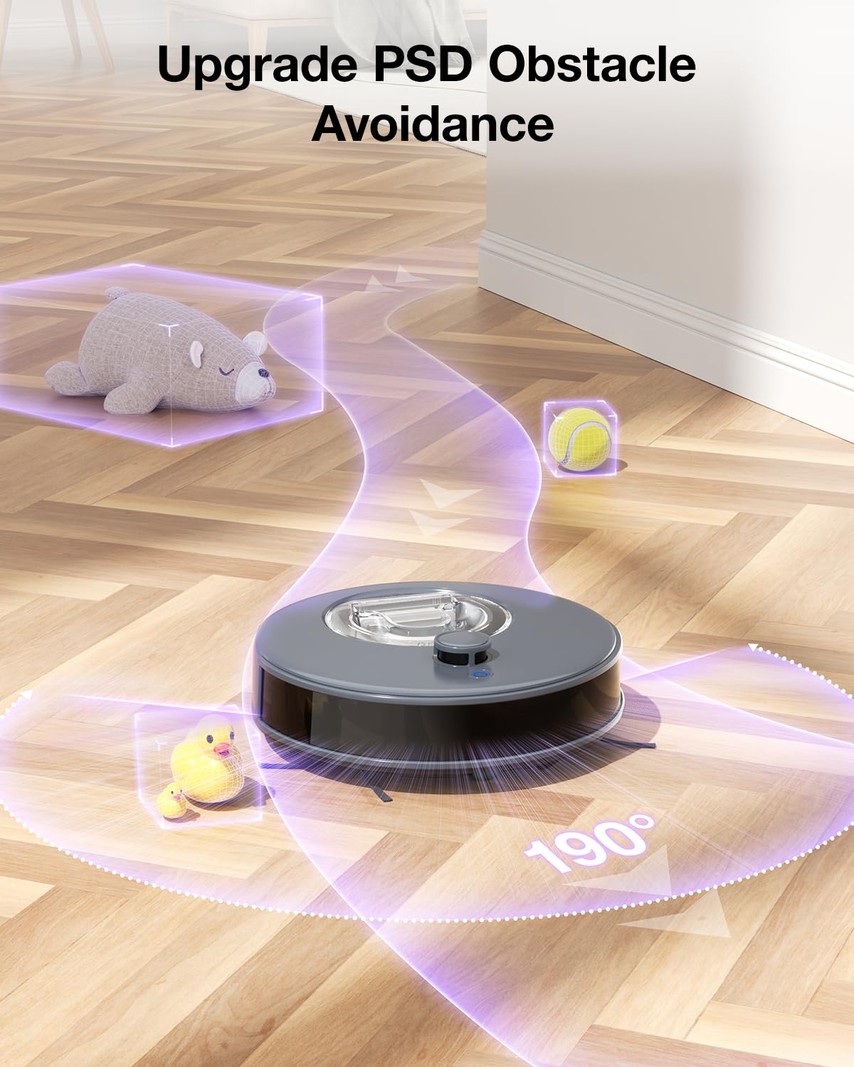 OKP L7 Robot Vacuum and Mop Combo - 6000Pa Strong Suction, LiDAR Navigation & 3D Mapping for Hard Floors & Pet Hair - Smart No-Go Zones, WiFi/App/Alexa Control - Perfect for Daily Cleaning, Pet Owners & Smart Homes