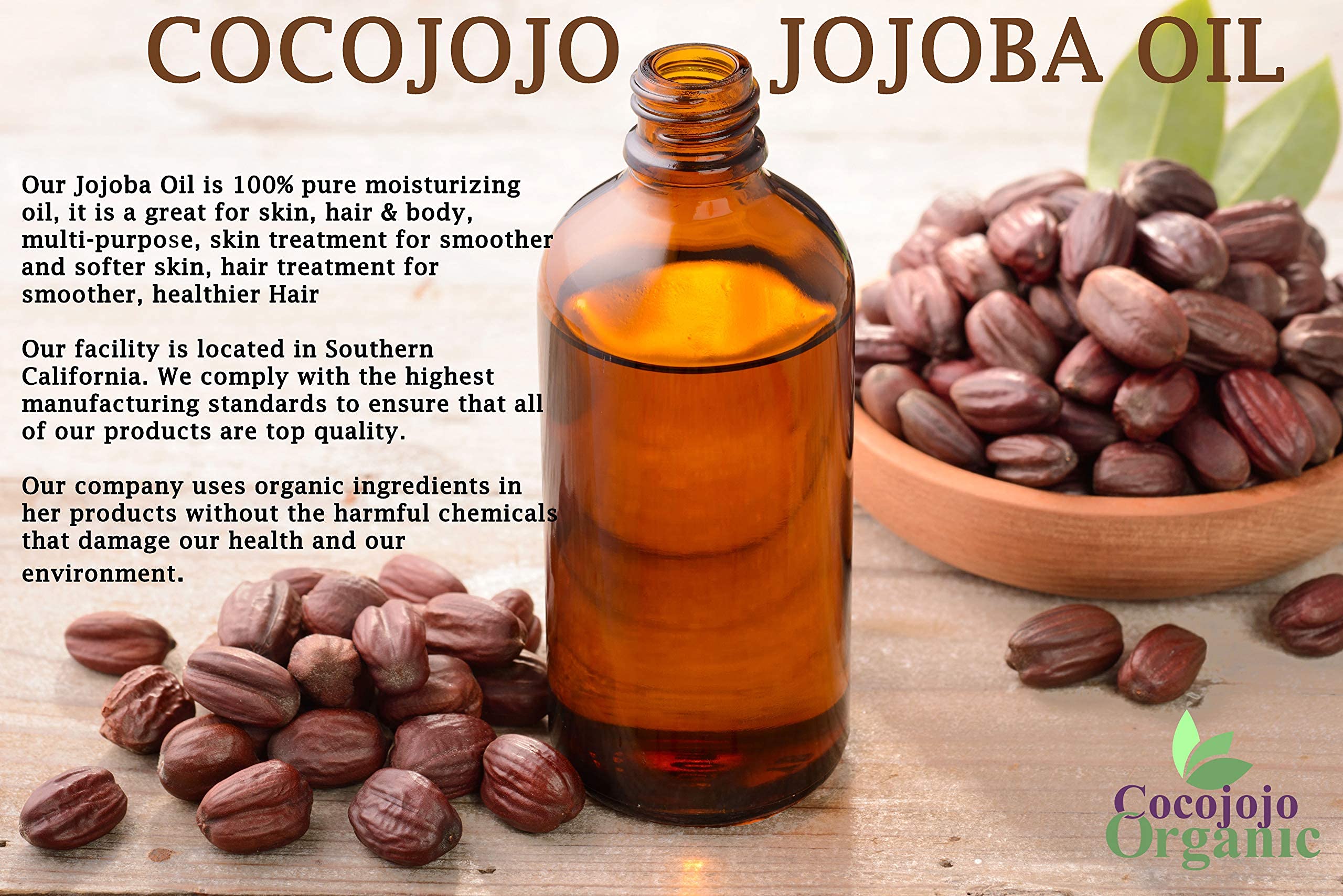 Organic Jojoba Oil by Dr Joe Lab - 100% Pure, Cold Pressed for Hair Growth, Skin & Face Care - Deep Moisturizing Anti-Aging Essential Oil - 128 Fl Oz - Perfect for DIY Beauty, Massage & Aromatherapy