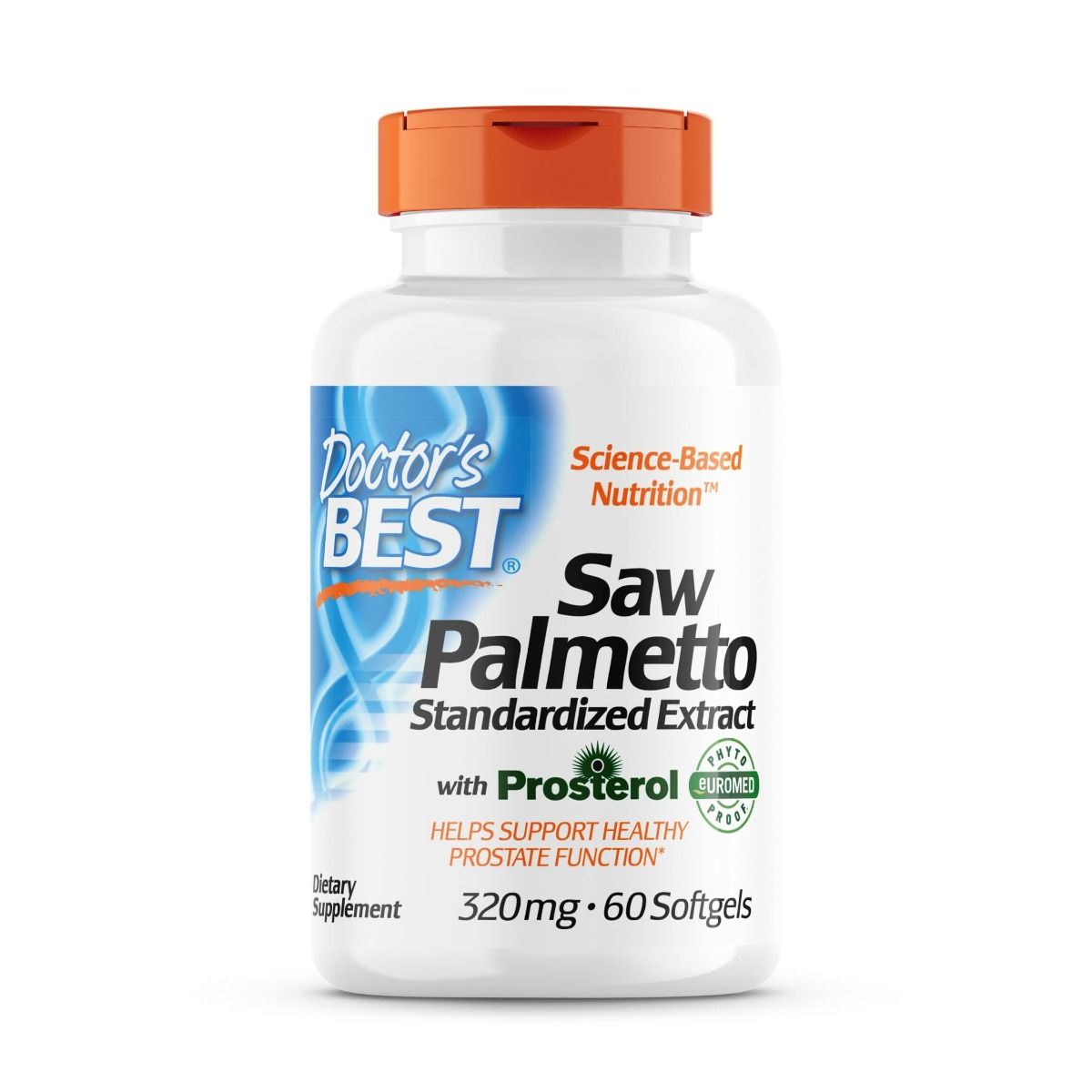 Doctor's Best Saw Palmetto with Prosterol - 320mg Standardized Extract (60 Softgels) | Supports Prostate & Urinary Health | Natural Supplement for Men's Wellness