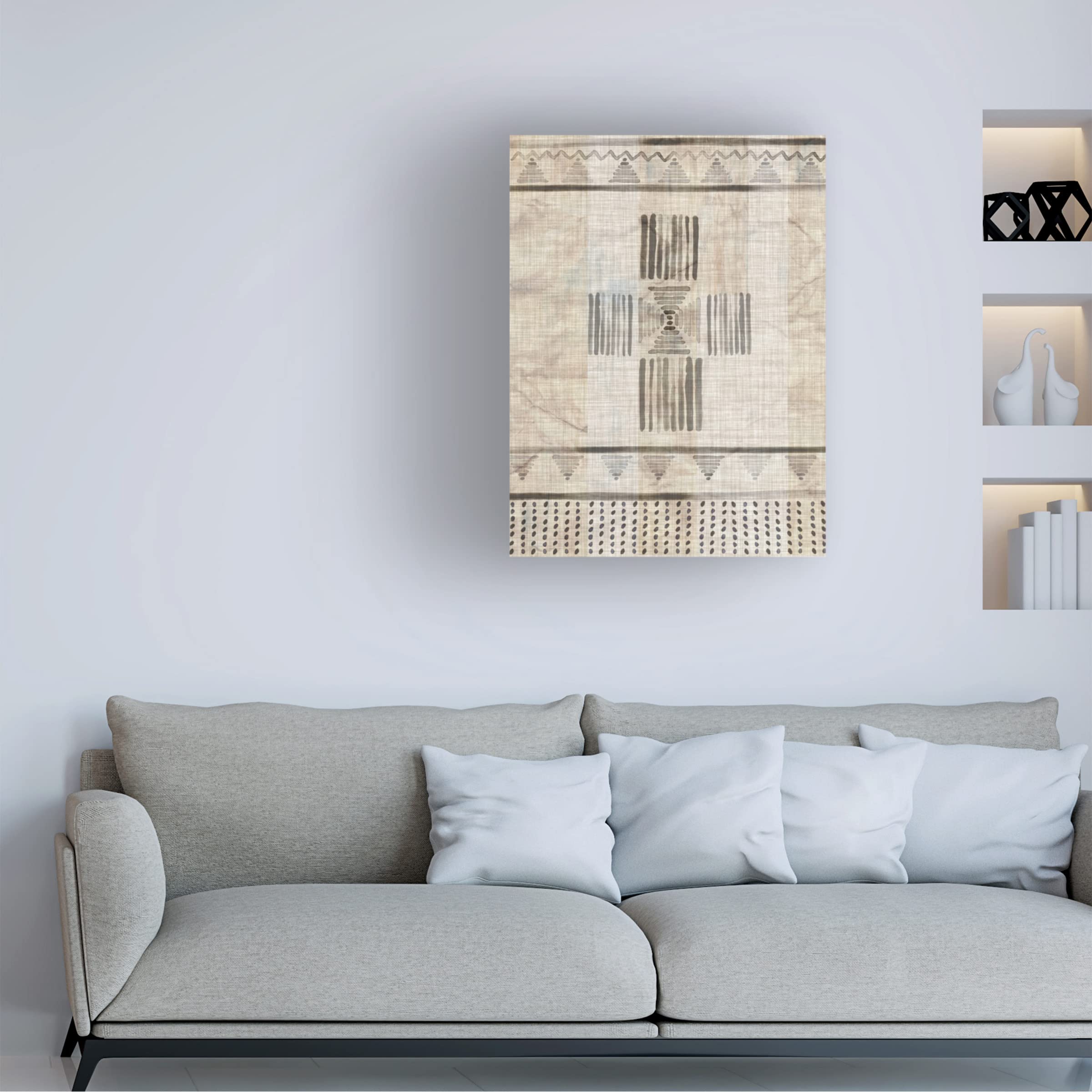 Trademark Fine Art 'Moroccan Fringe I' Canvas Wall Art by Jennifer Paxton Parker - Modern Home Decor for Living Room, Bedroom & Office