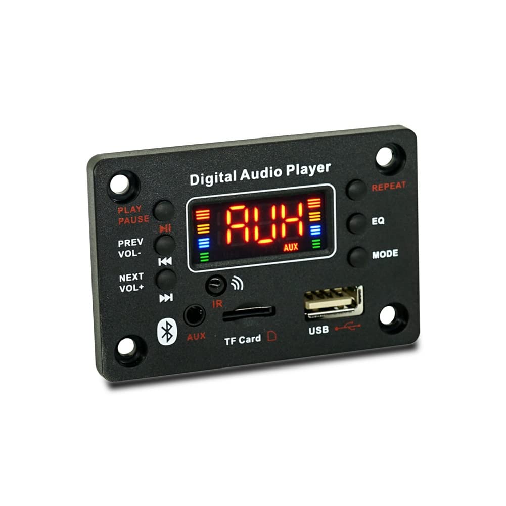DEKLONPER 2X40W Bluetooth 5.0 Audio Amplifier Board with FM Radio - 7V-25V Power Input, JQ-D128BT Module for Home Theater & Car Audio Systems