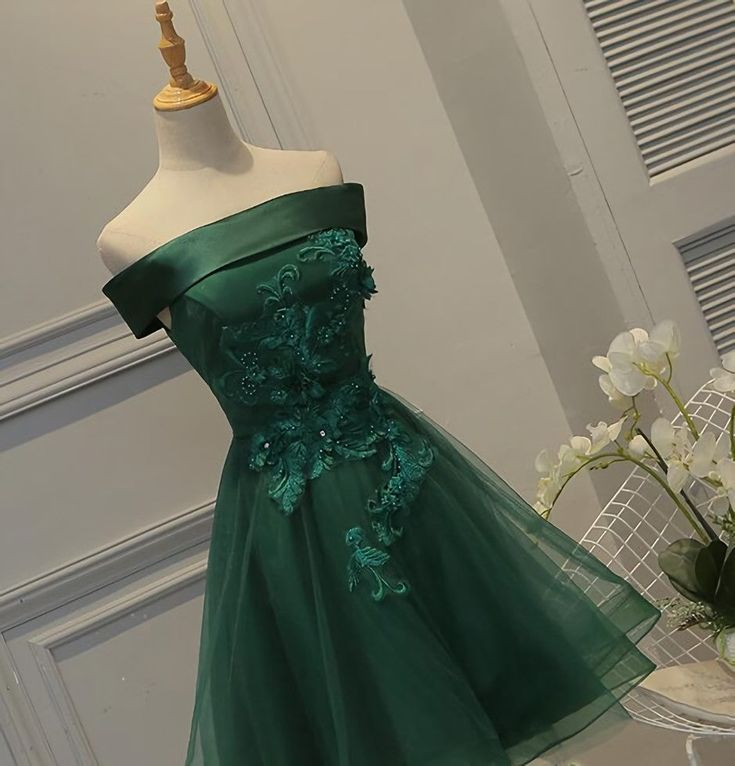 Emerald Green A-Line Homecoming Dress for Women - Elegant Birthday Party Dress J3495 | Perfect for Prom, Formal Events & Special Occasions