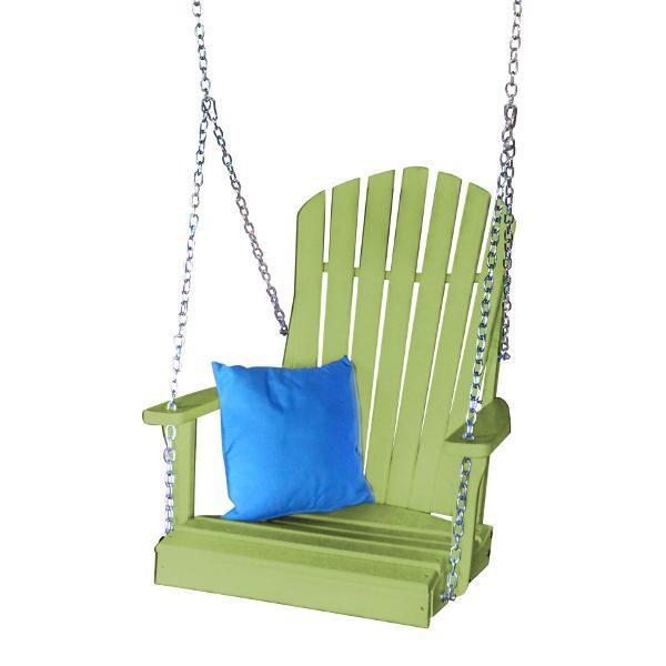 Premium A&L Furniture Poly Adirondack Chair Swing - Durable Outdoor Patio Furniture for Garden, Deck, Poolside - Weather-Resistant & Comfortable Hanging Chair for Relaxation
