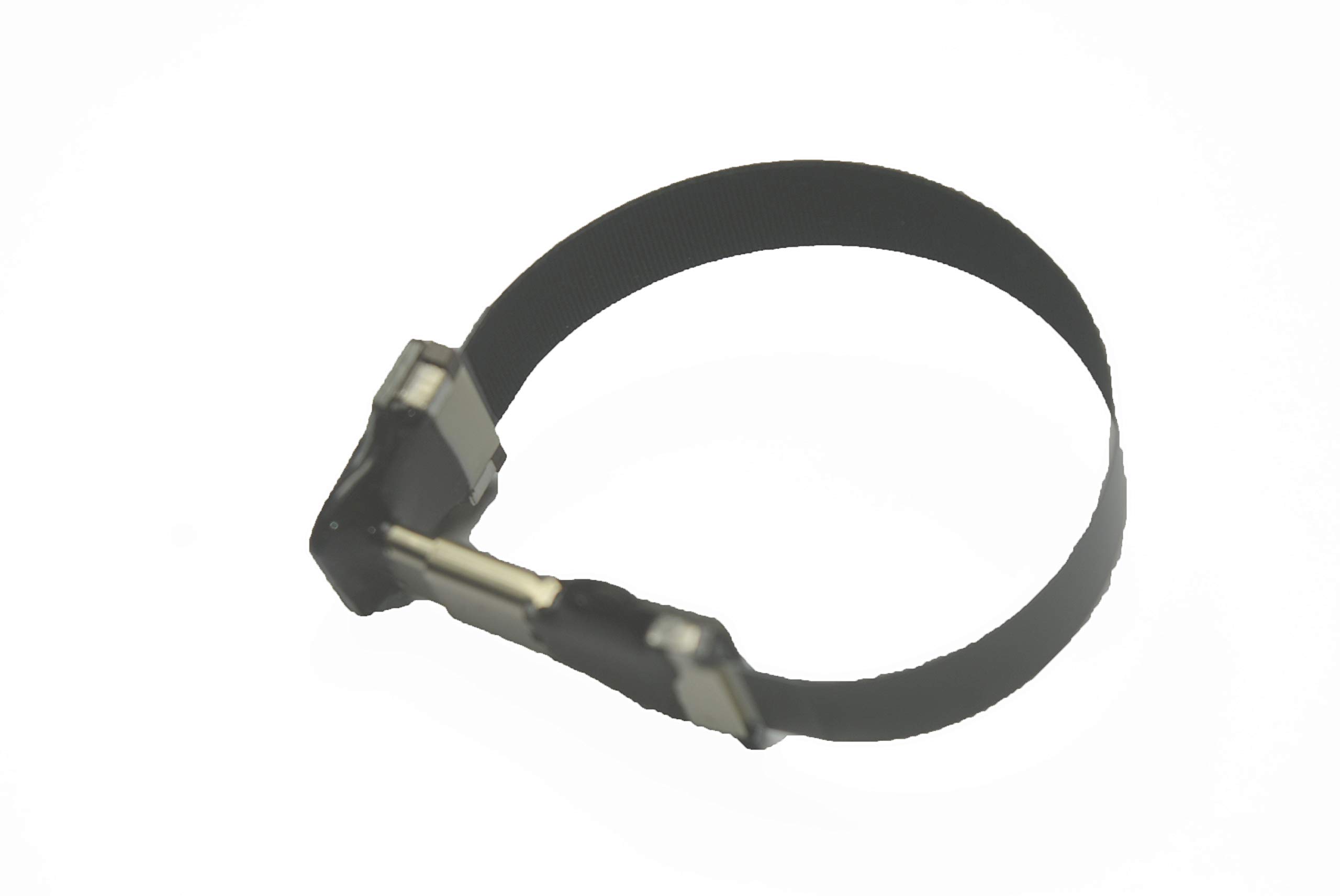 Soft Slim USB-C Cable - 10CM FPV Thin Ribbon FPC Cable - USB Type C Male 90° Angled to USB Type C Female Straight Connector - Fast Sync & Charging for Drones, FPV Goggles, and Mobile Devices
